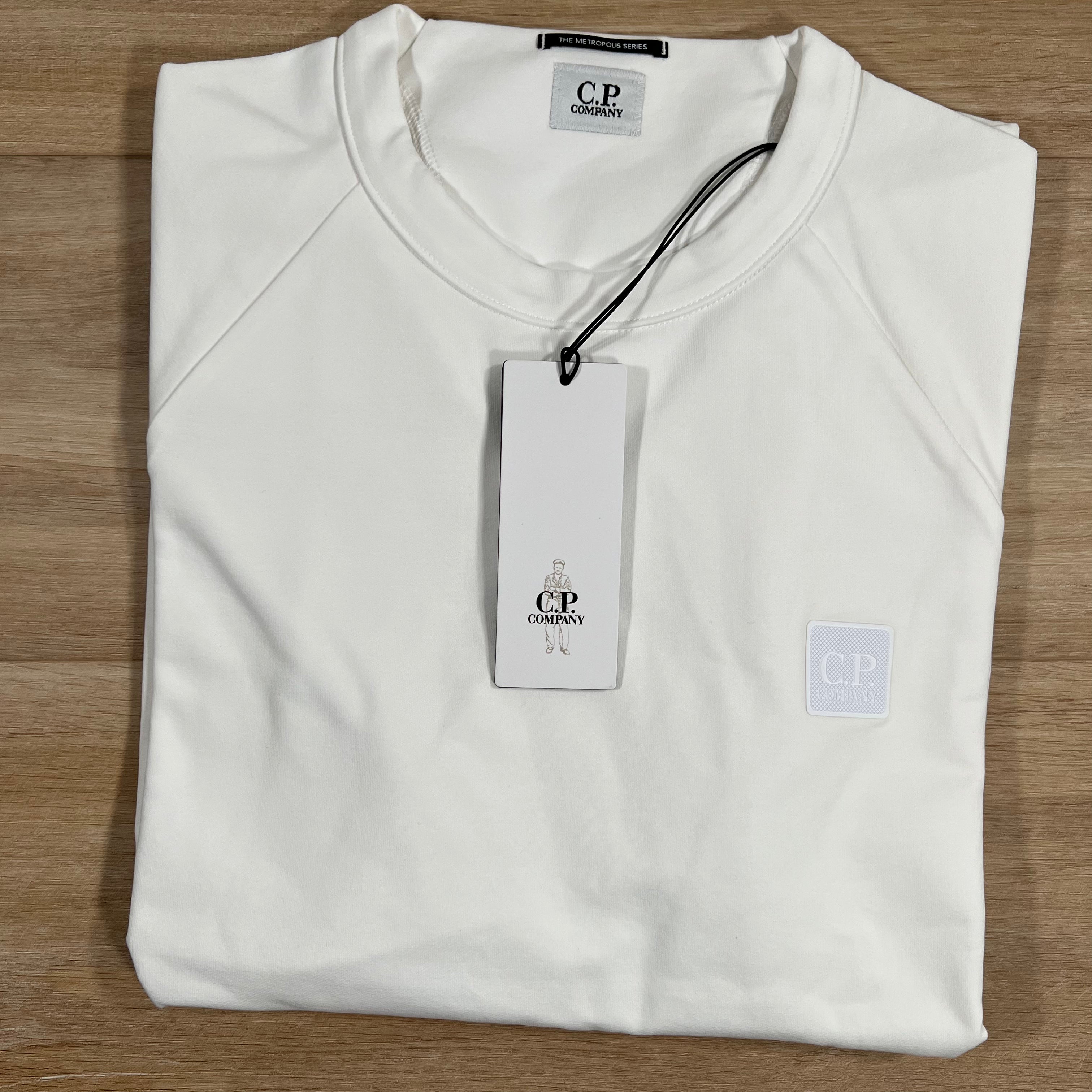 CP Company Metropolis Sweatshirt in White -Usfansport