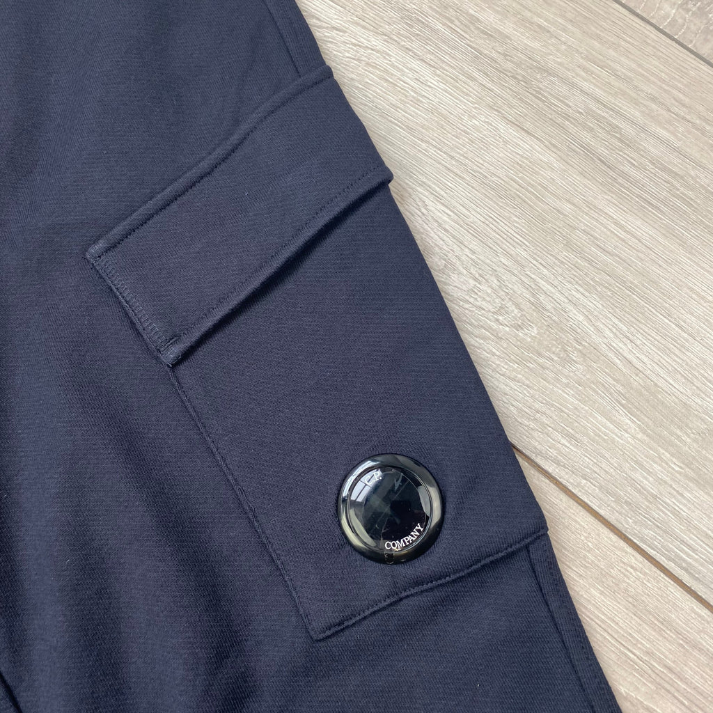 CP Company Raised Fleece Sweatpants - Navy -Usfansport