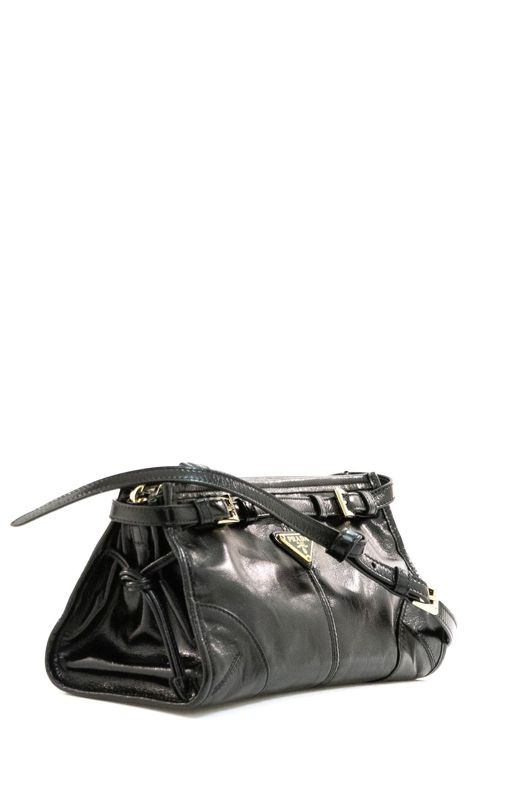 Borsa Prada Bonnie small in pelle di colore nero