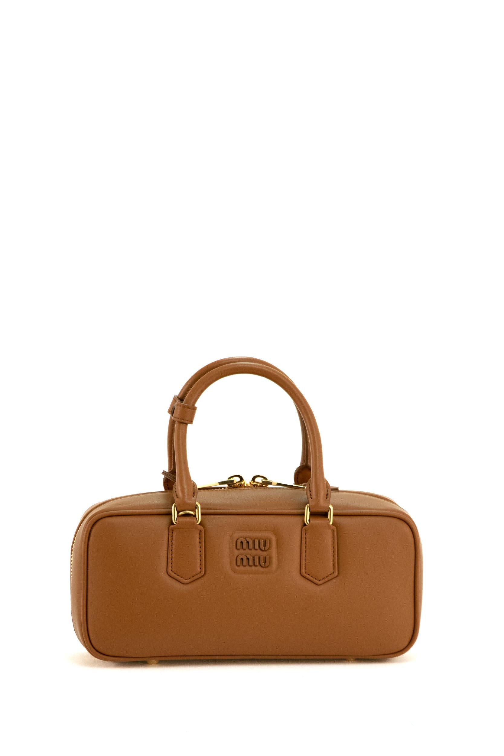 Borsa Arcadie in nappa colore marrone