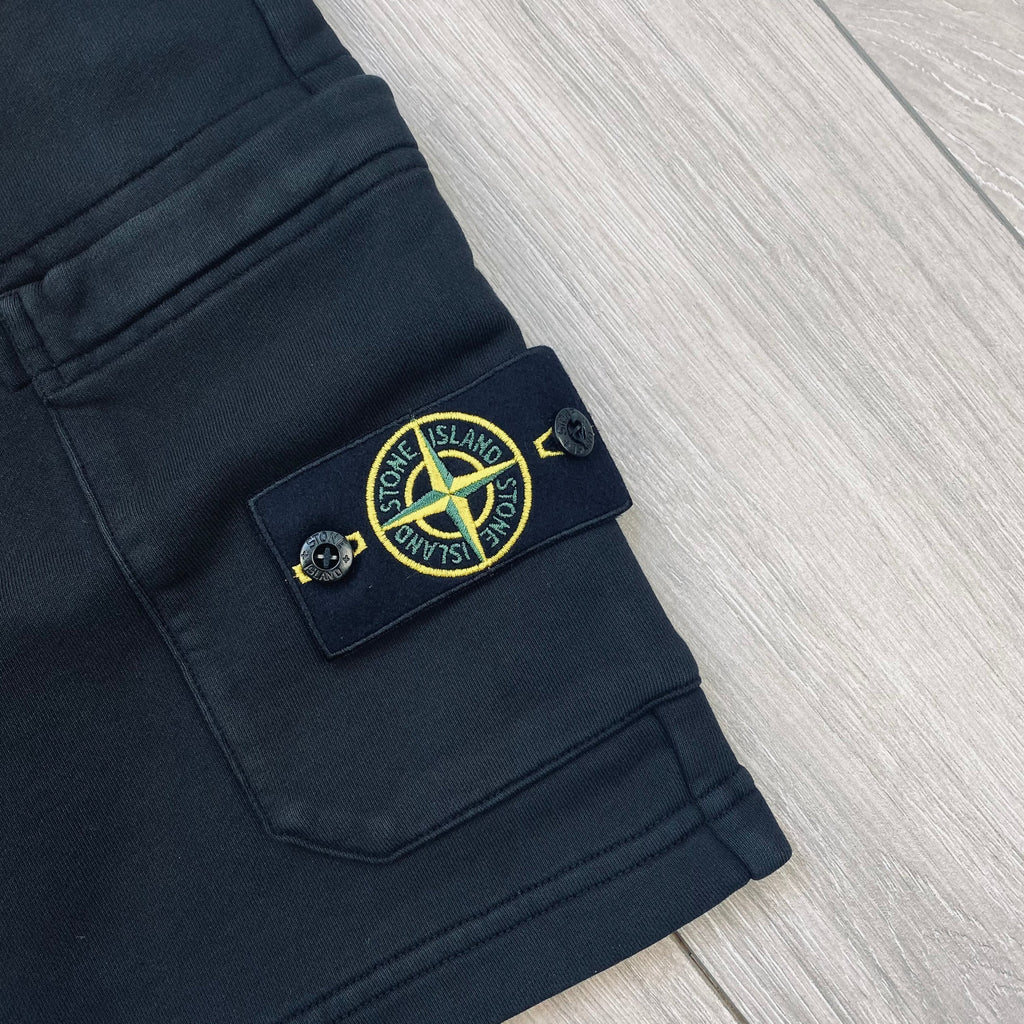 Stone Island Jersey Shorts - Black -Usfansport