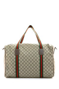 Borsa da viaggio large in tessuto GG Supreme color beige