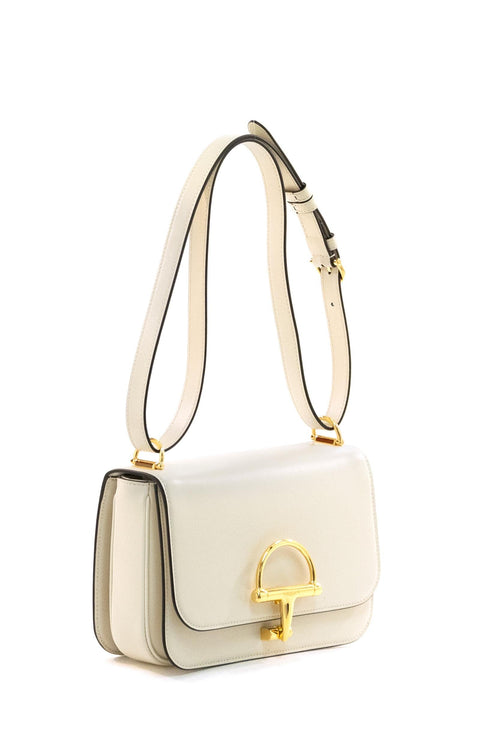 Borsa a spalla Gucci Siena in pelle di colore avorio