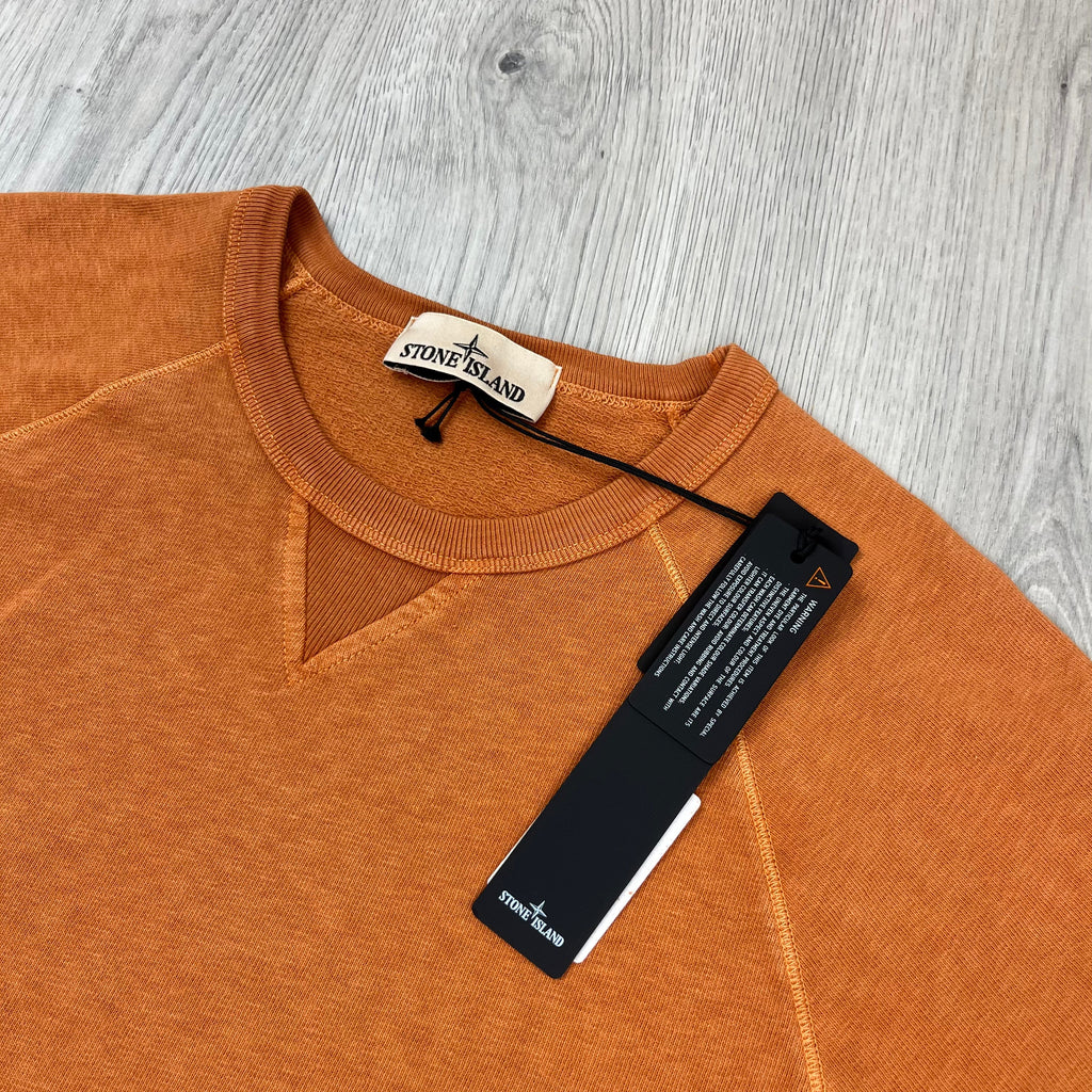 Stone Island Dyed Sweatshirt - Sienna -Usfansport