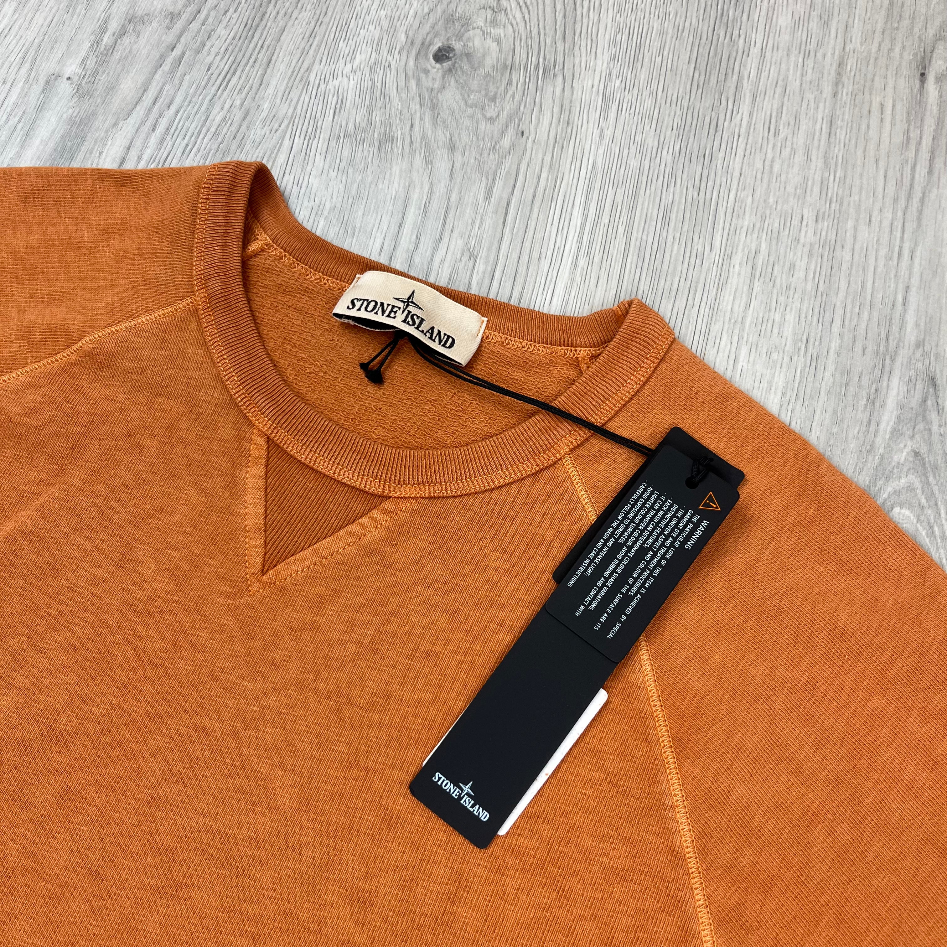 Stone Island Dyed Sweatshirt - Sienna -Usfansport