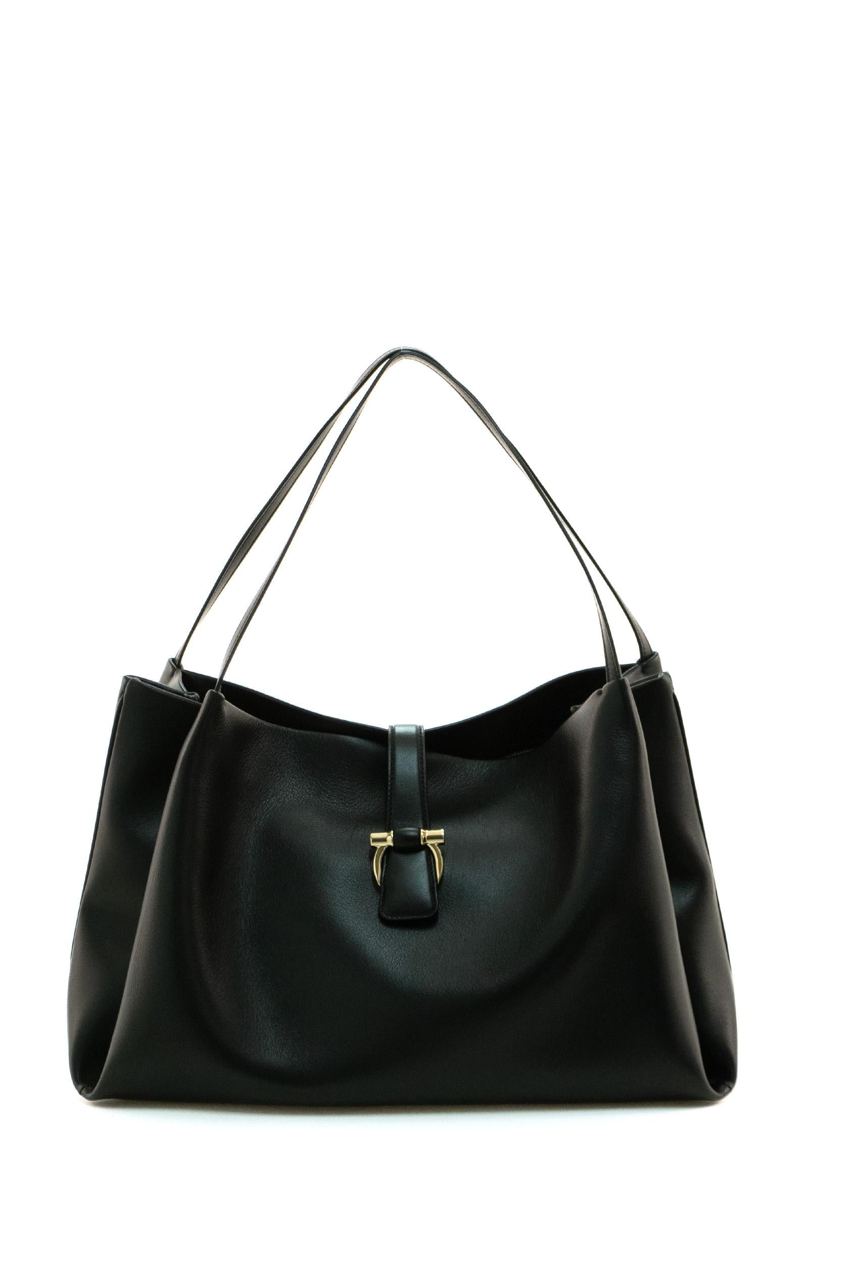 Borsa Tote pelle nera