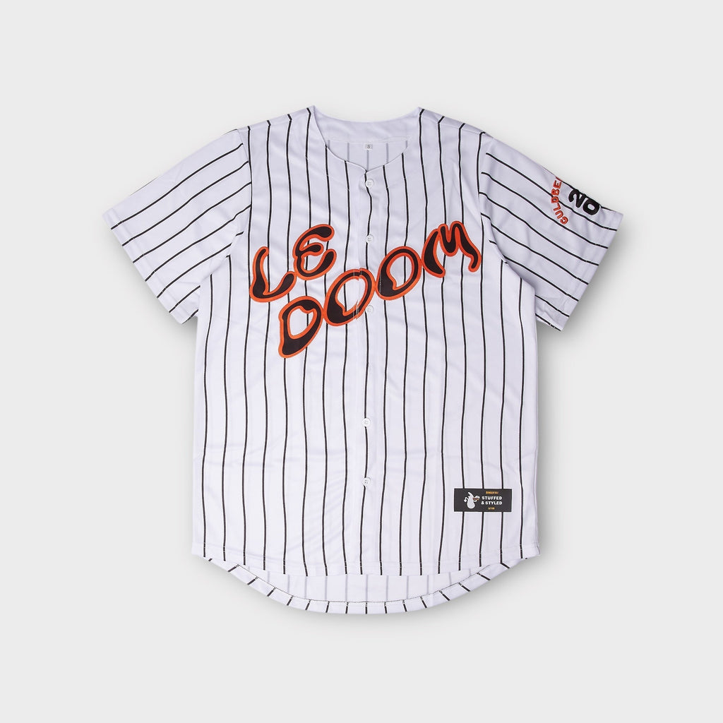 Le Fix x Doomsday Deli Baseball Jersey I Hvid