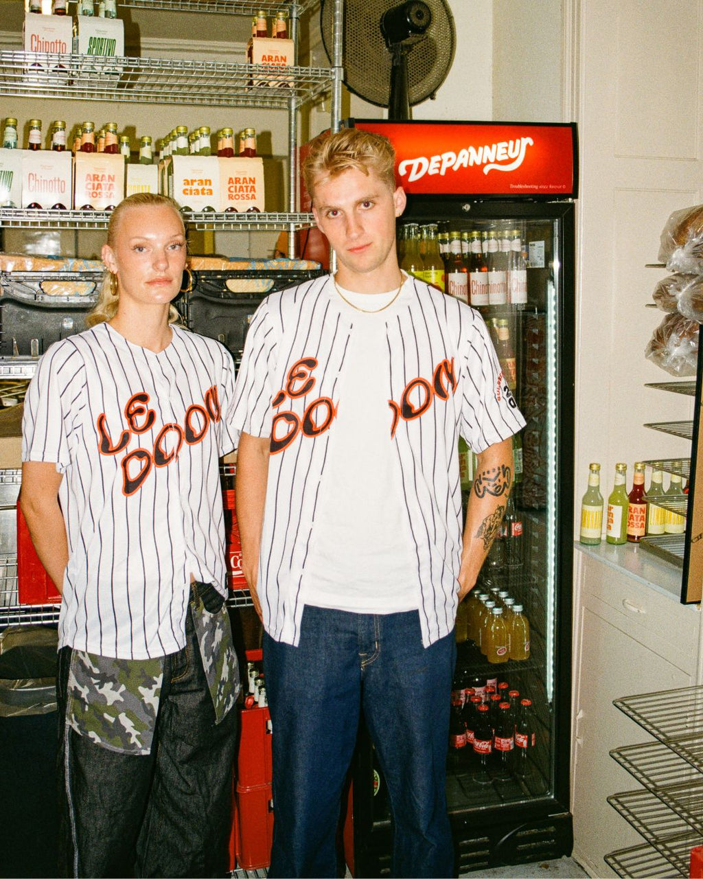 Le Fix x Doomsday Deli Baseball Jersey I Hvid