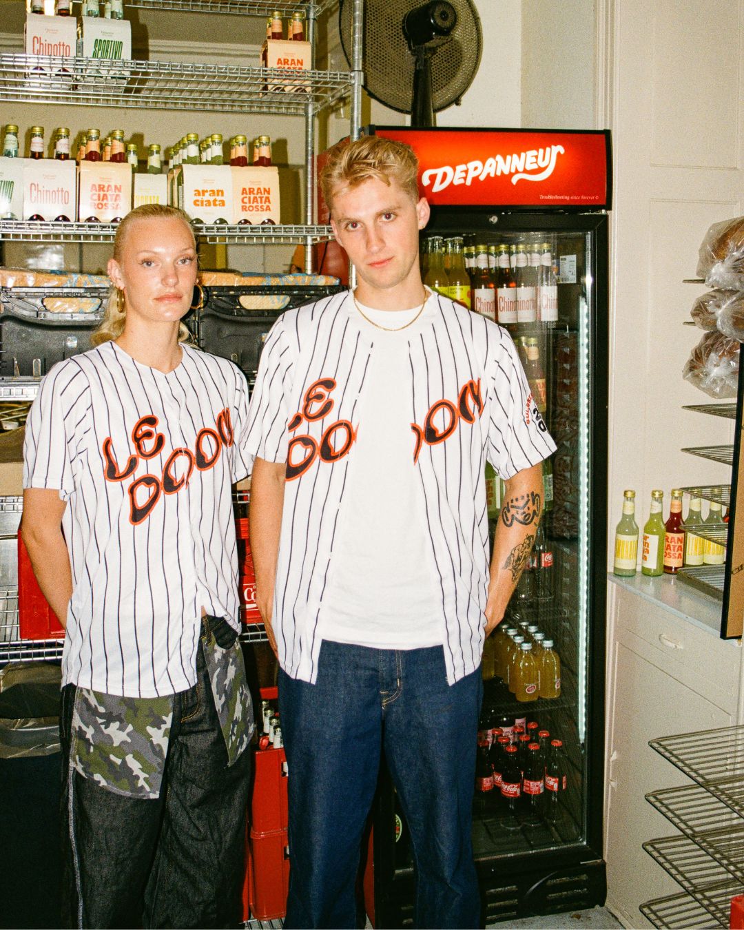 Le Fix x Doomsday Deli Baseball Jersey I Hvid