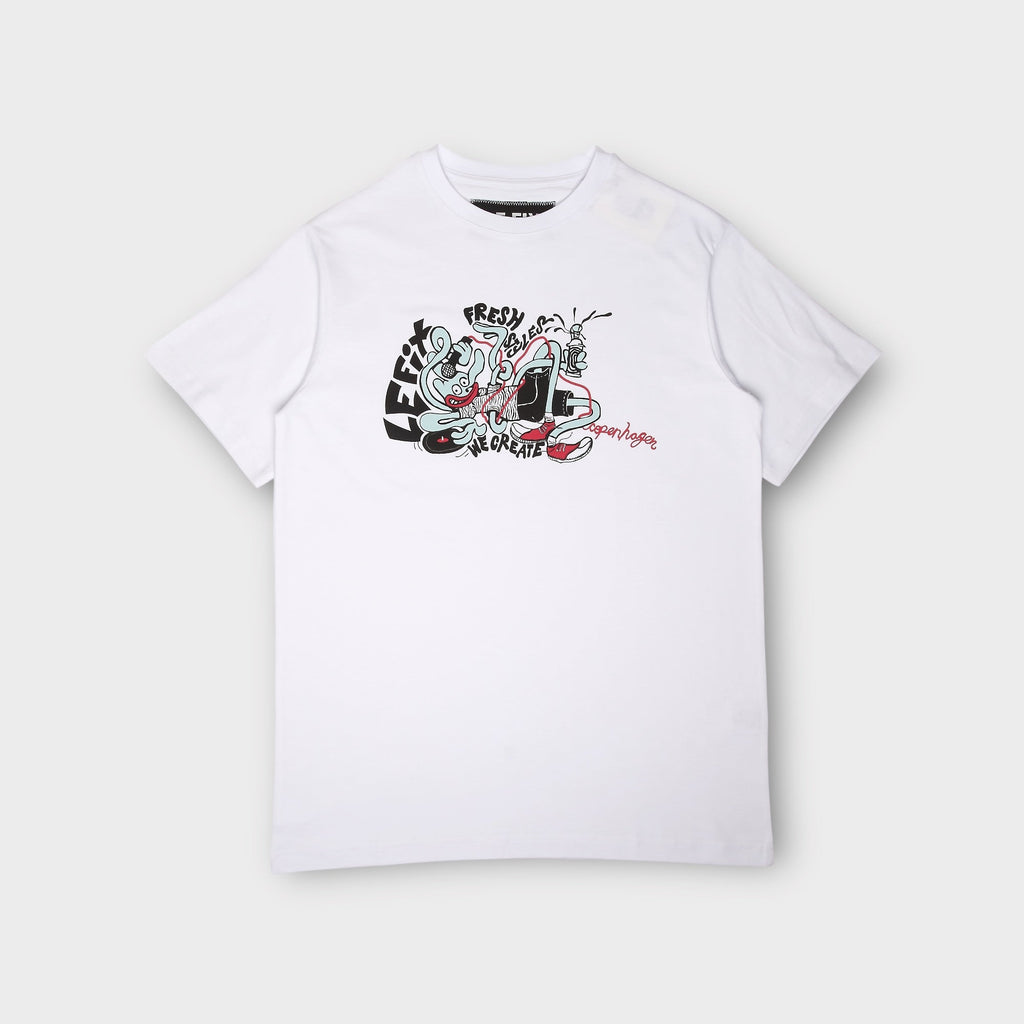 Le Fix Fresh Style T-Shirt I Hvid