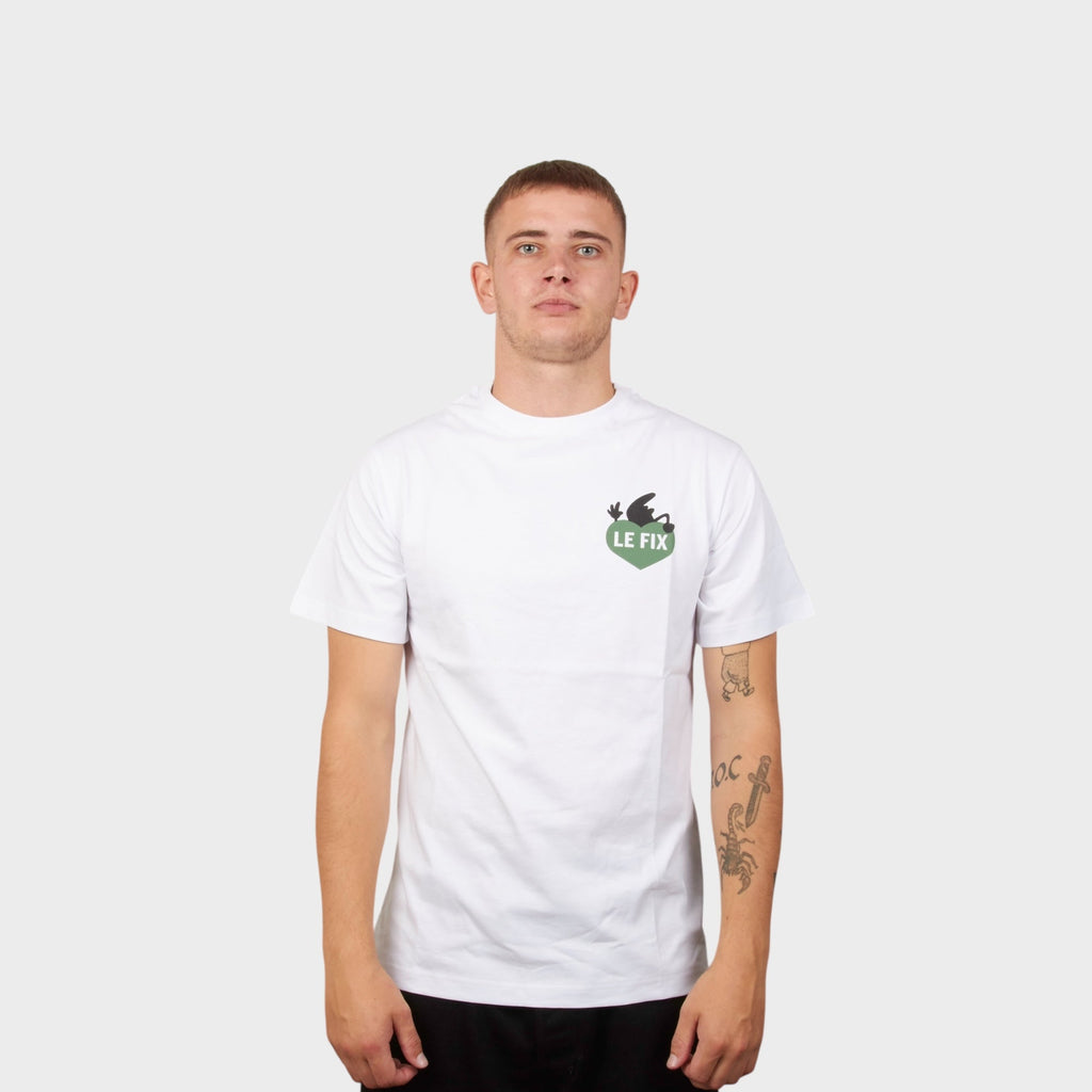 Le Fix Kaj Lover T-Shirt I Hvid