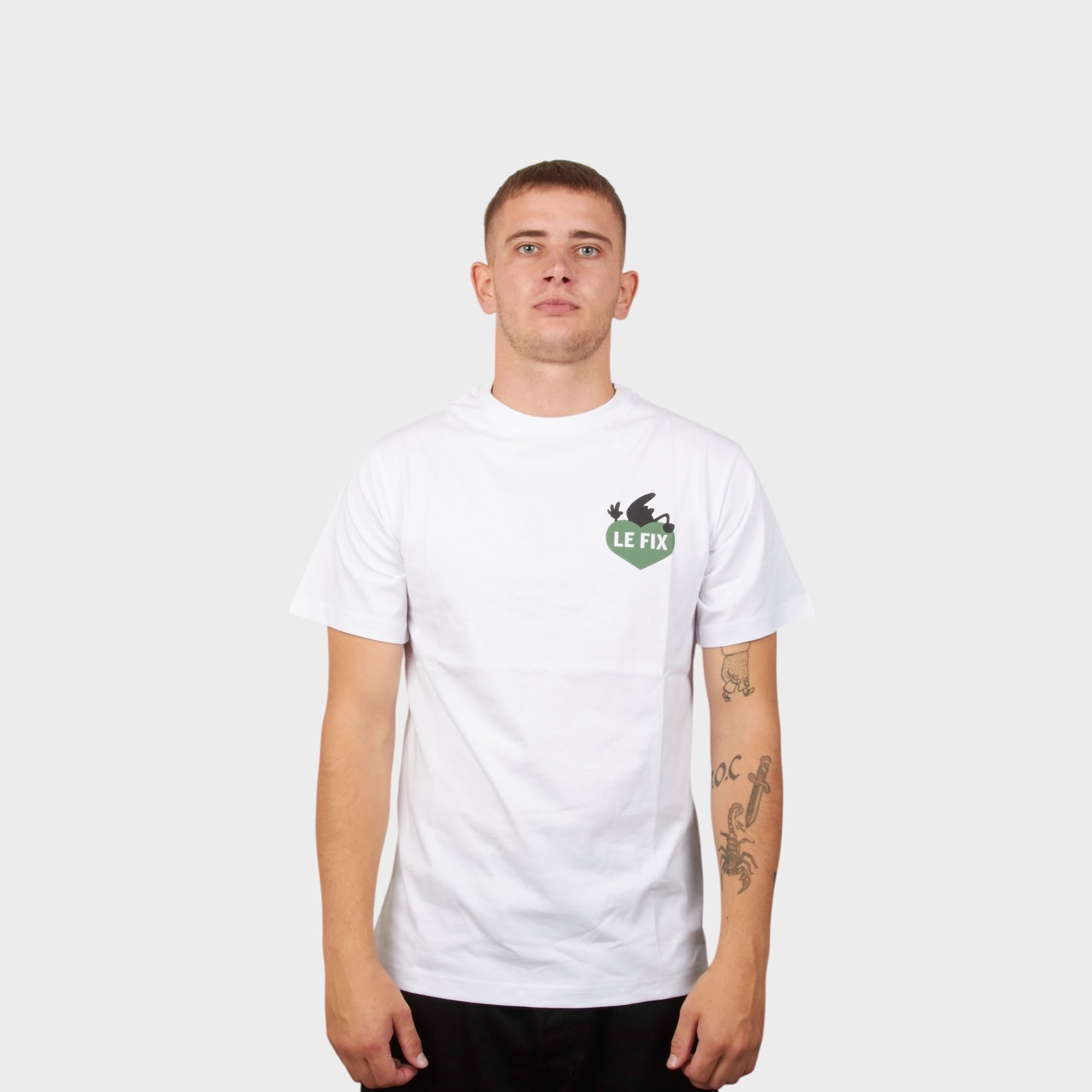 Le Fix Kaj Lover T-Shirt I Hvid