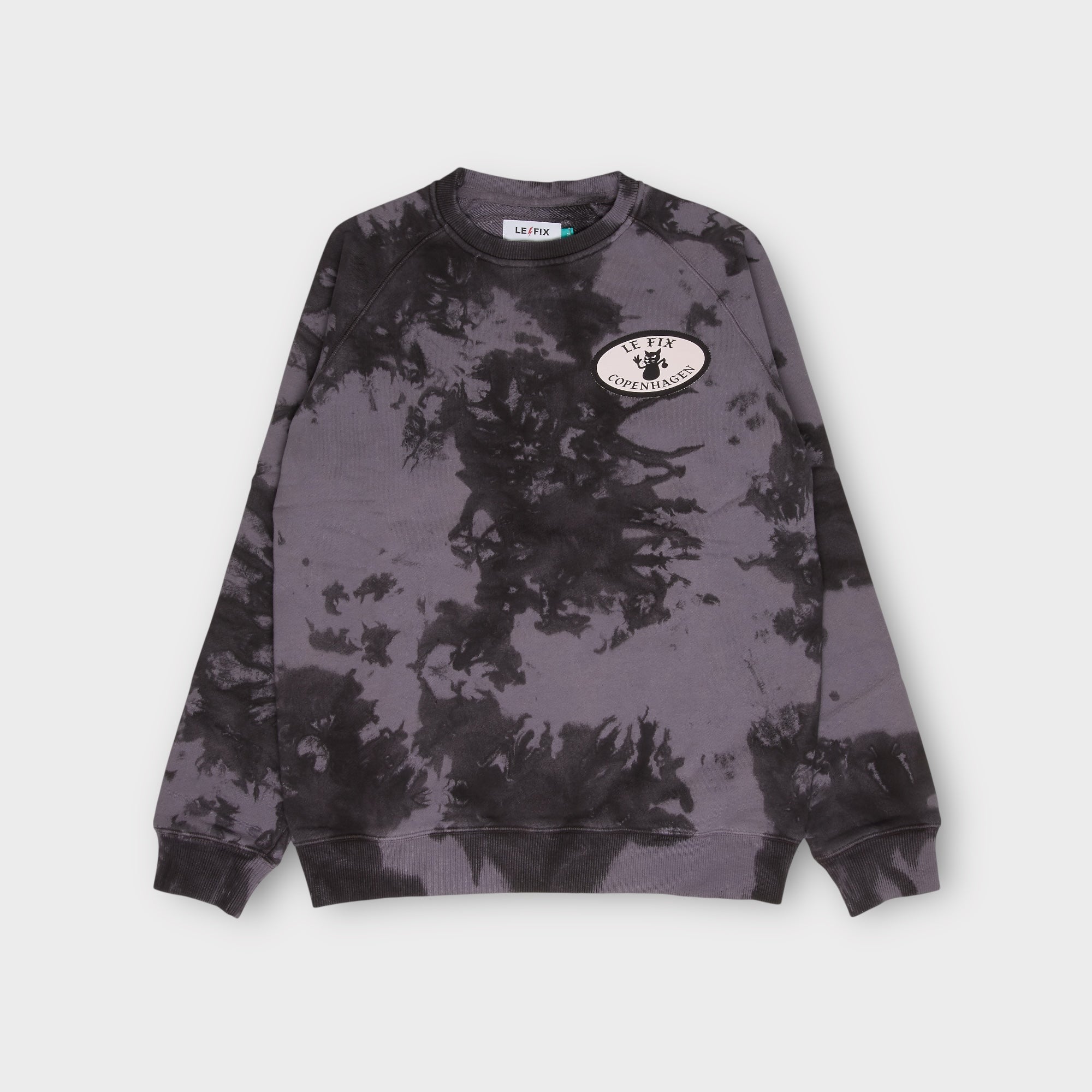 Le Fix Copenhagen Peace Dye Crew I Multi