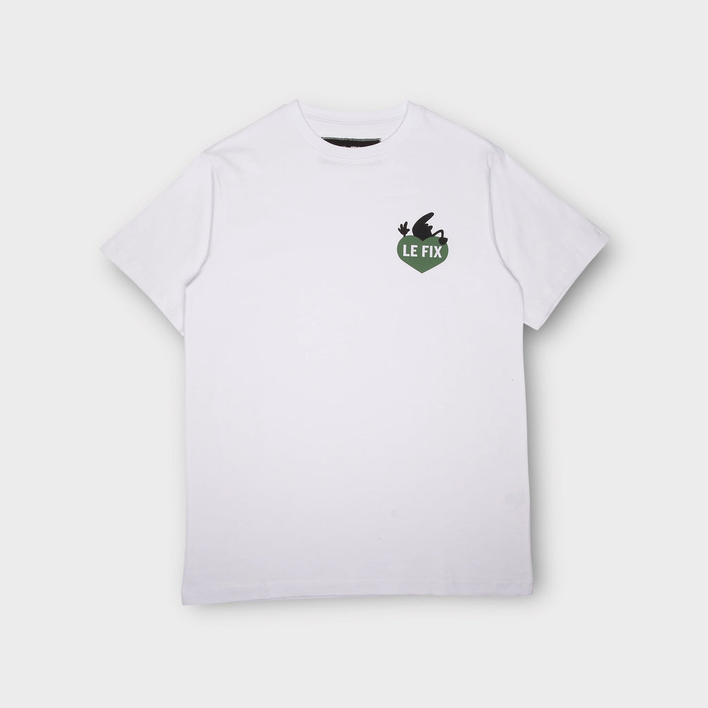 Le Fix Kaj Lover T-Shirt I Hvid