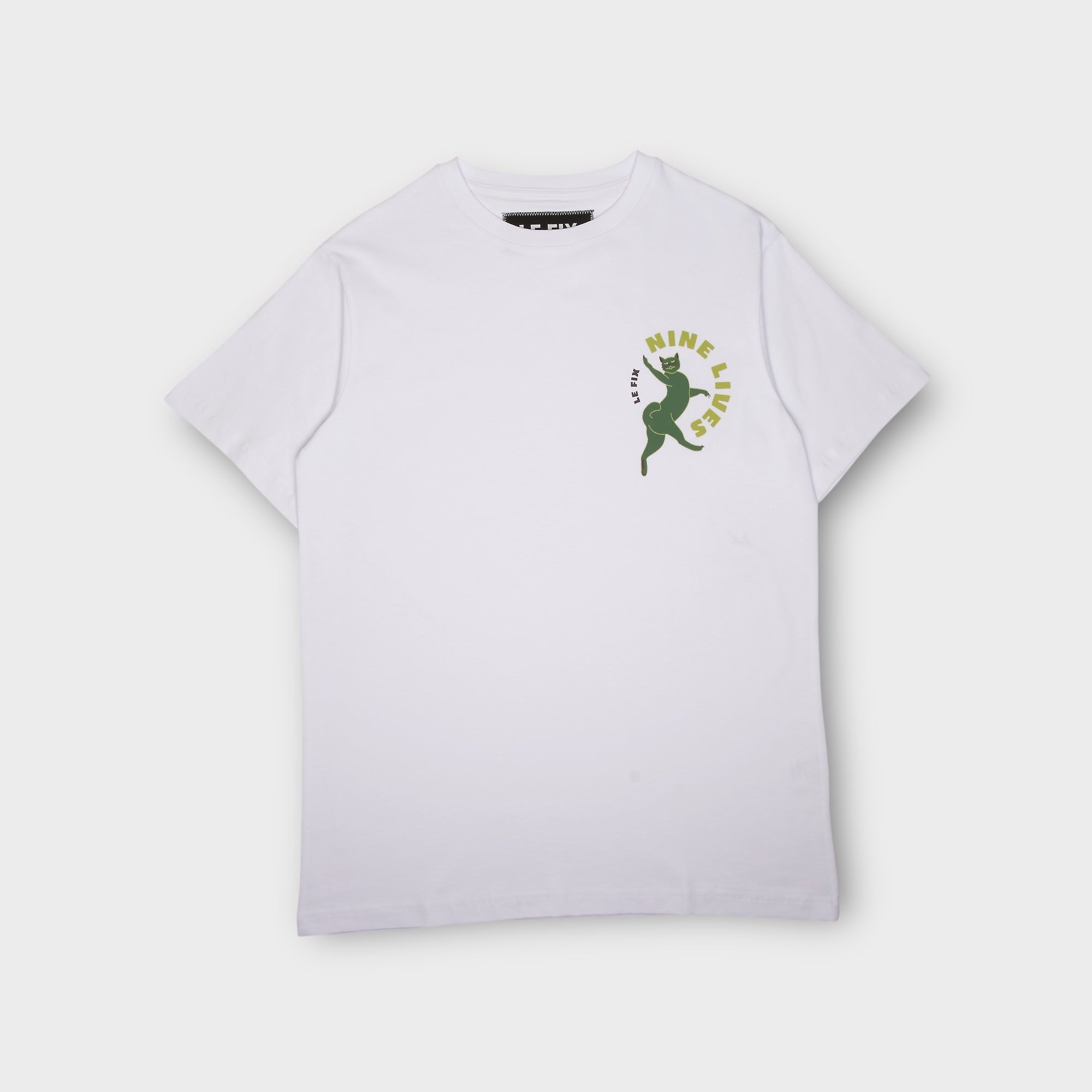 Le Fix Nine Lives T-Shirt I Hvid
