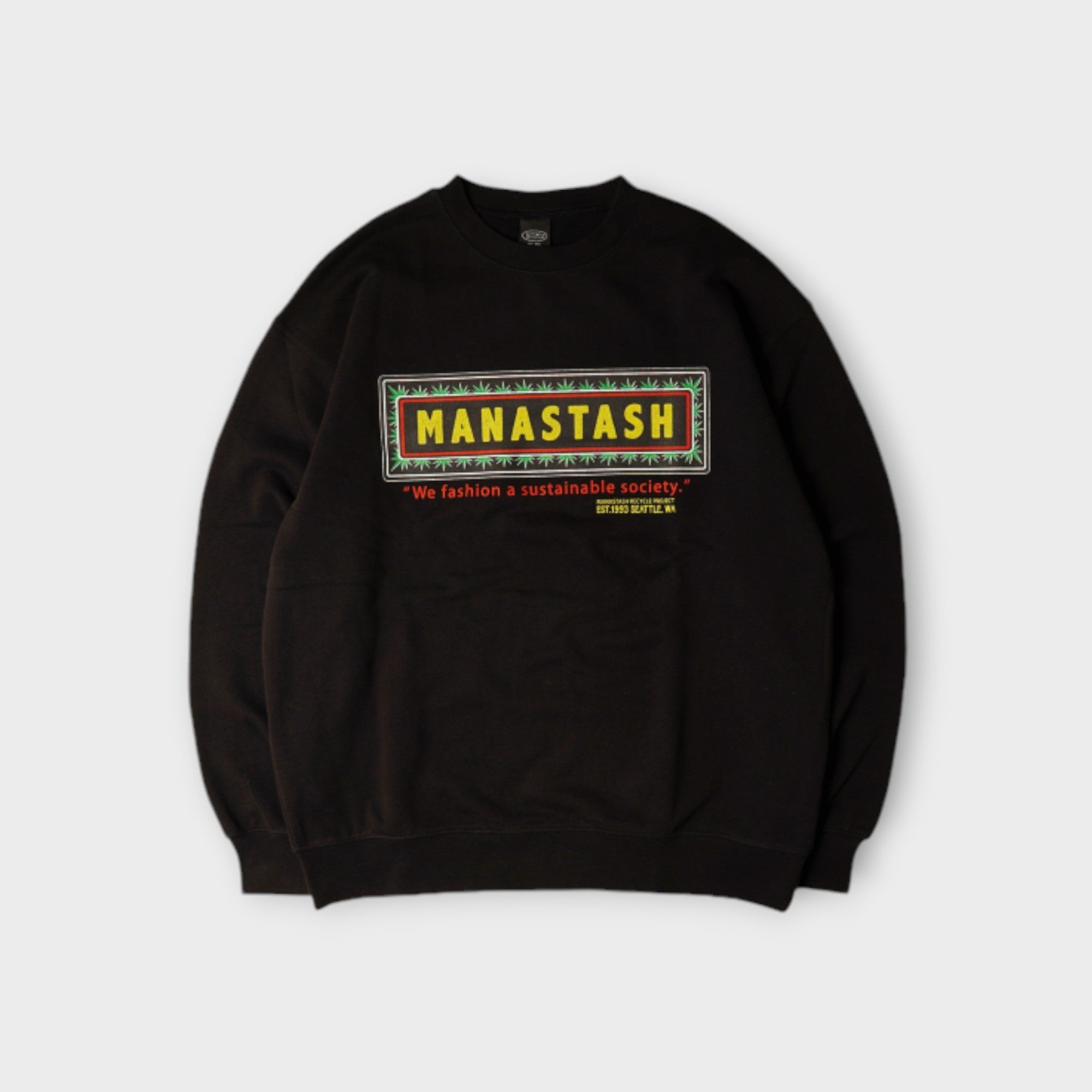 Manastash Frame Logo Sweat I Black