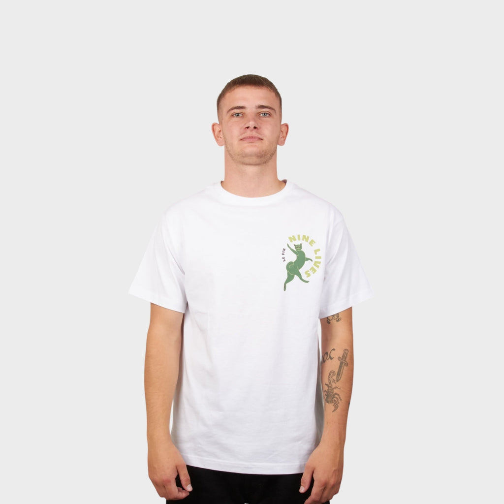 Le Fix Nine Lives T-Shirt I Hvid