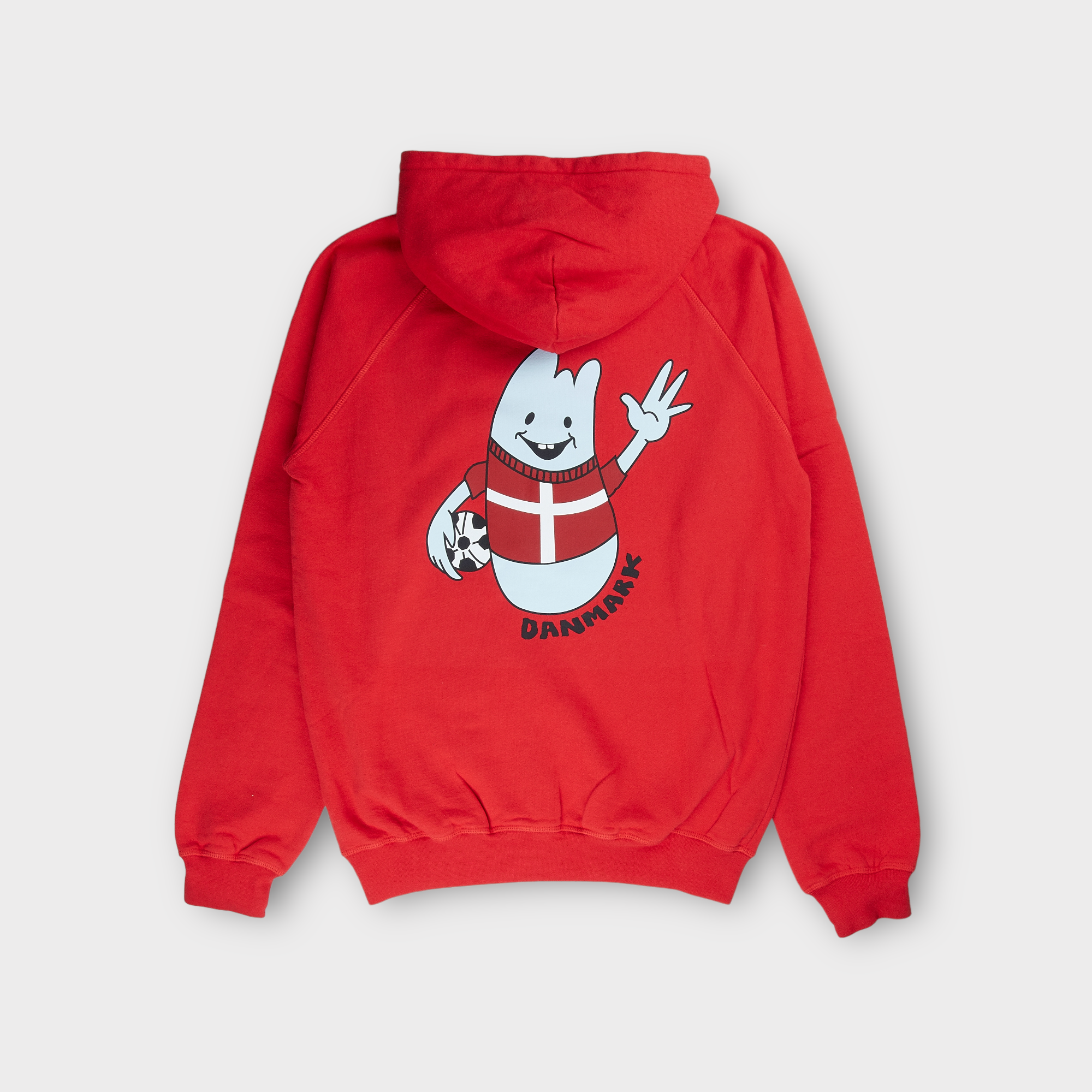 Le Fix Danmark Hoodie I Rød
