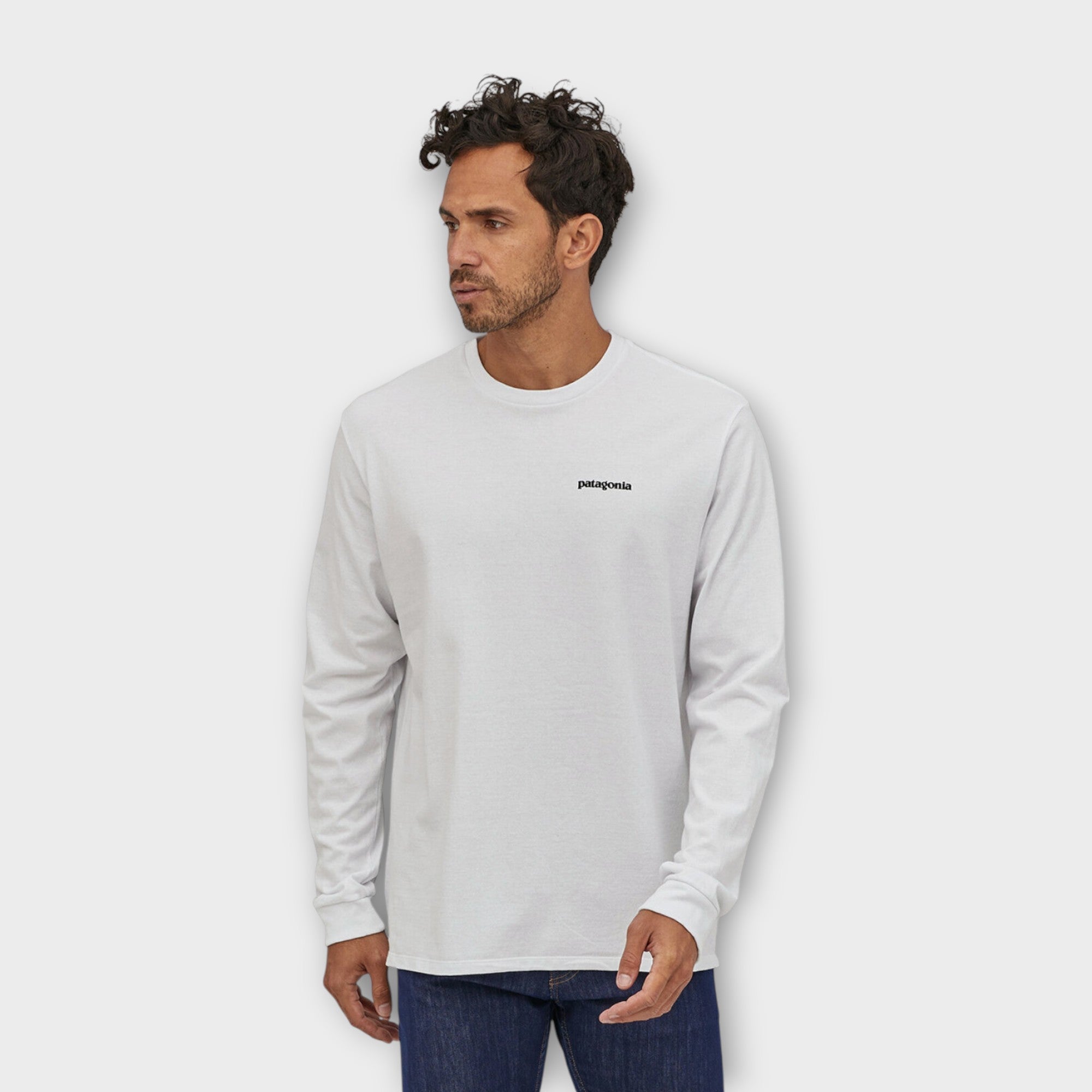 Patagonia Responsibili-Tee P-6 Logo LS I Hvid