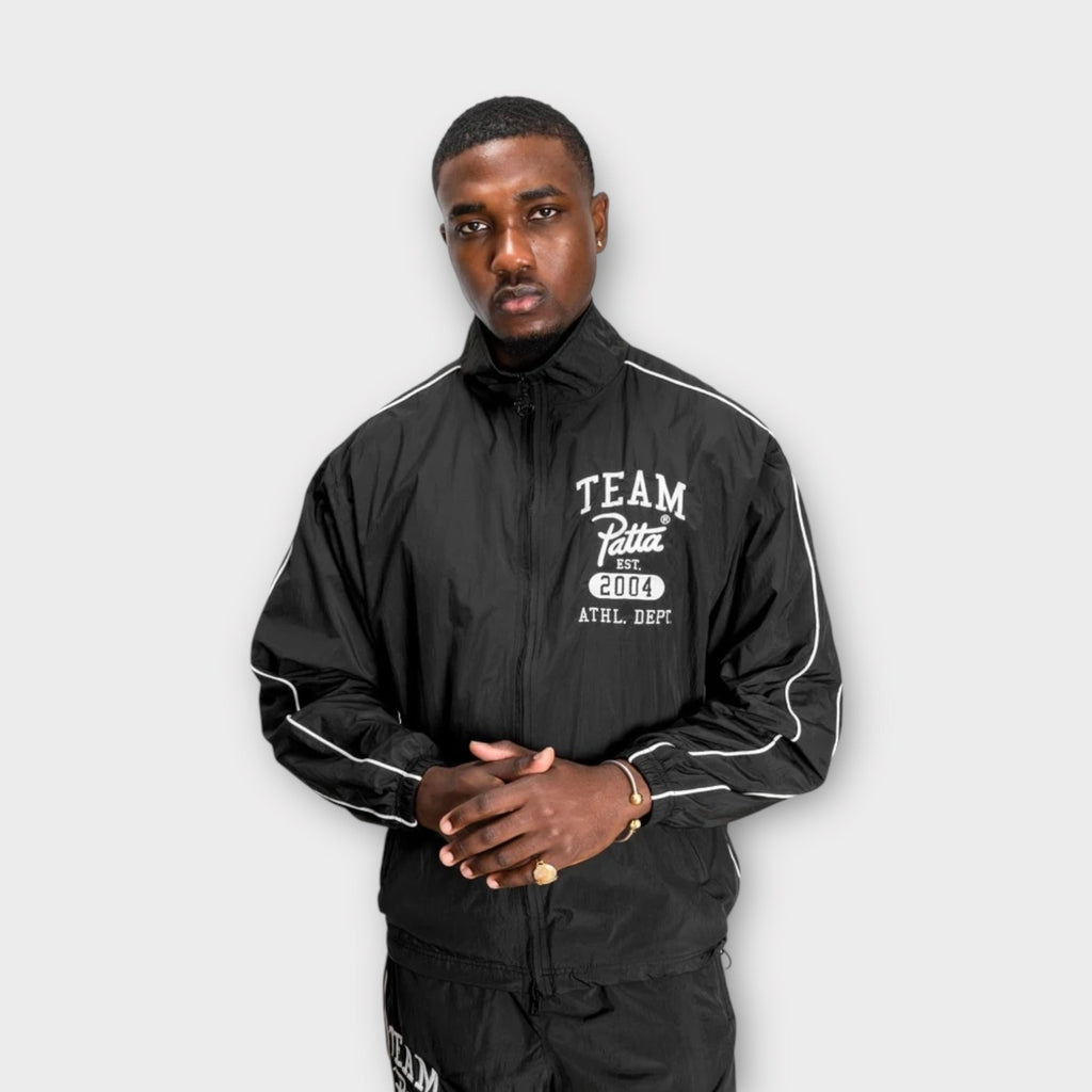 Patta Athletic Nylon Track Jakke I Sort