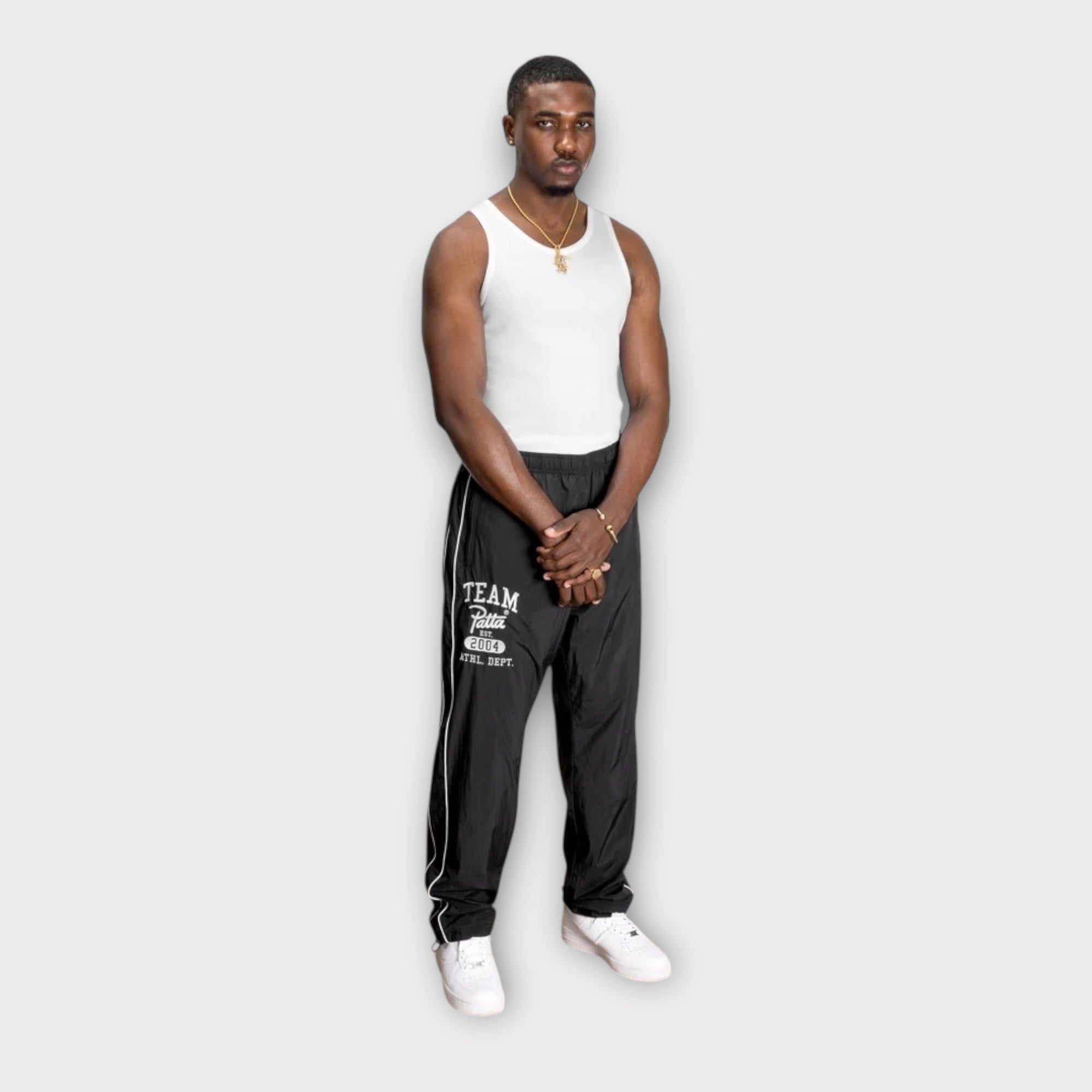 Patta Athletic Nylon Track Bukser I Sort