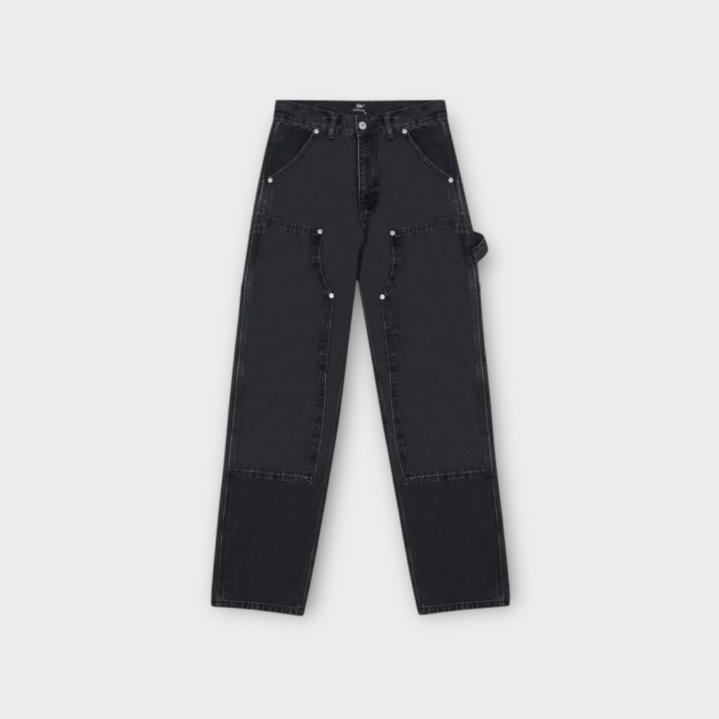 Patta Double Knee Denim Jeans I Sort
