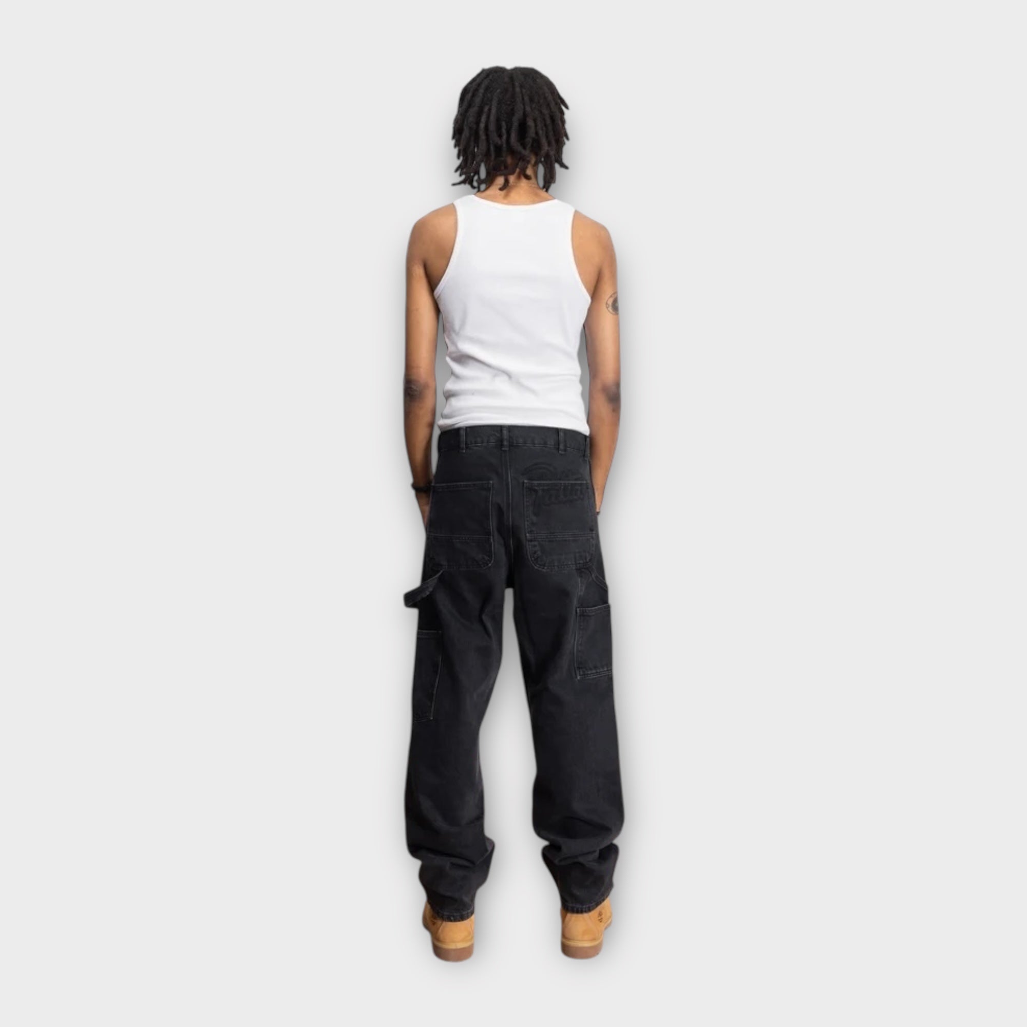 Patta Double Knee Denim Jeans I Sort