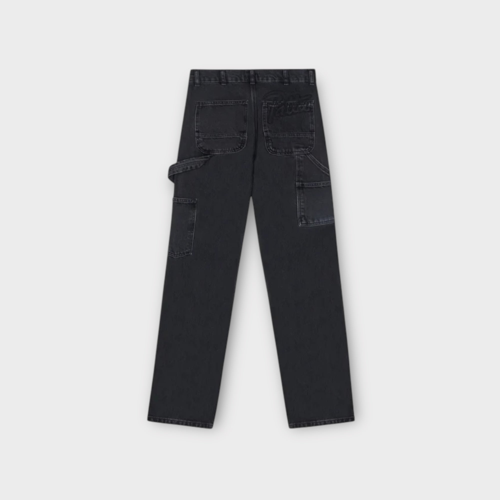 Patta Double Knee Denim Jeans I Sort