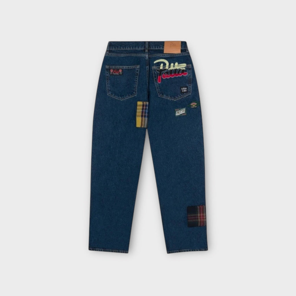 Patta Whole Lotta Labels Denim Jeans I Blå