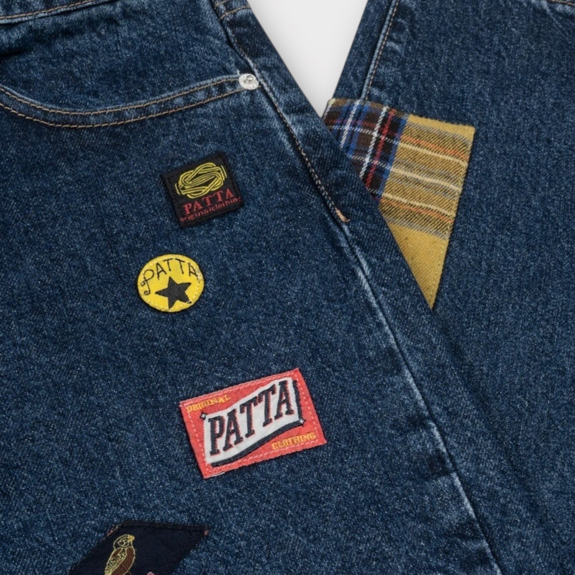 Patta Whole Lotta Labels Denim Jeans I Blå