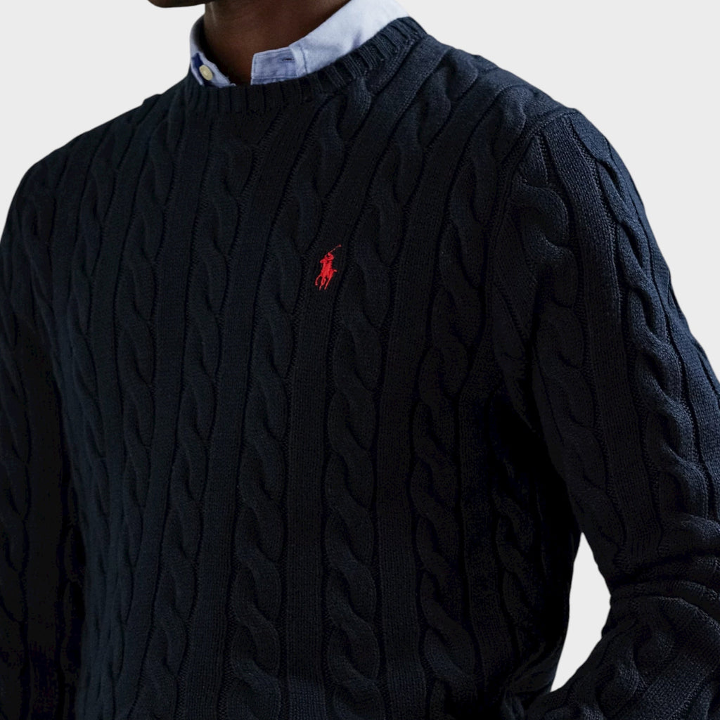 Ralph Lauren Cable-Knit Cotton Jumper I Navy