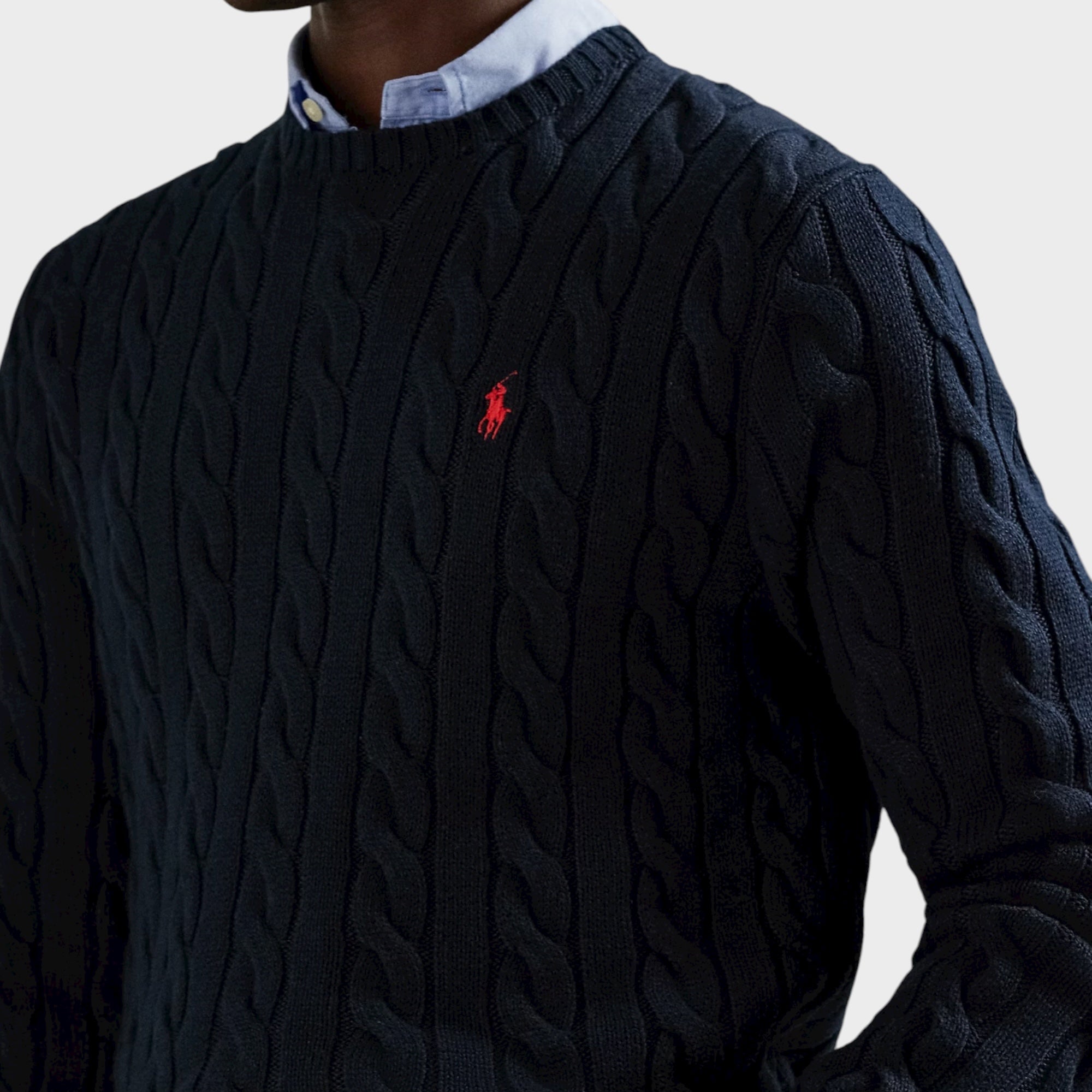 Ralph Lauren Cable-Knit Cotton Jumper I Navy