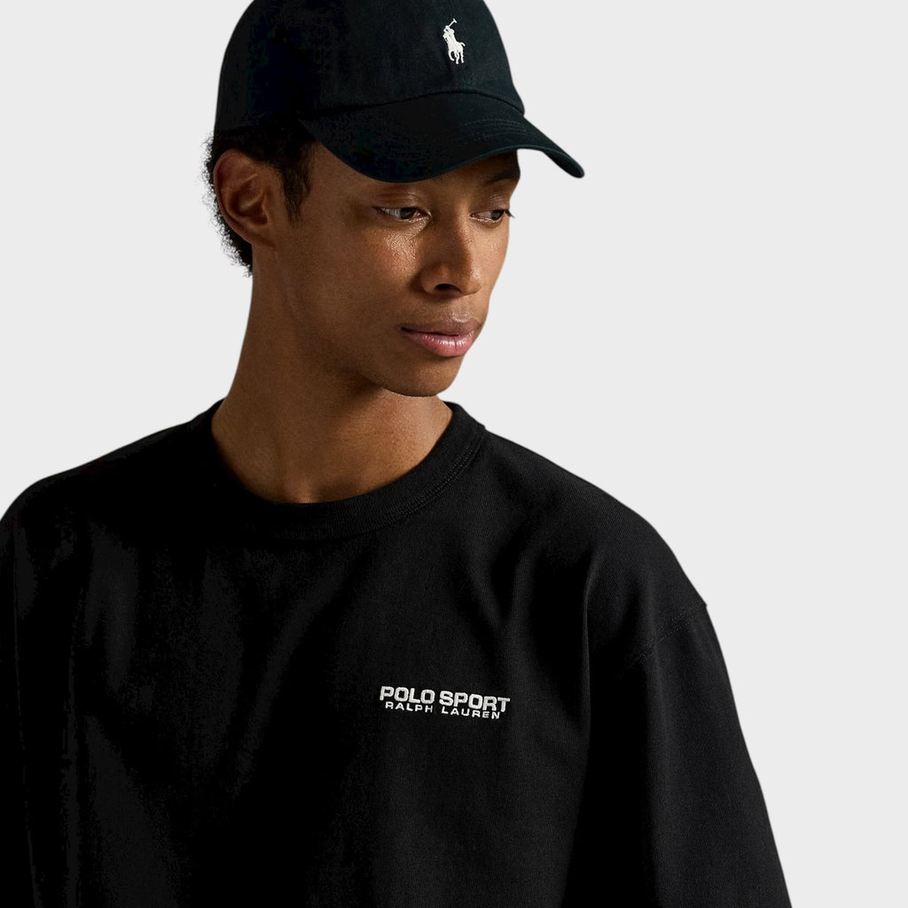 Ralph Lauren Relaxed Fit Polo Sport Jersey T-Shirt I Sort