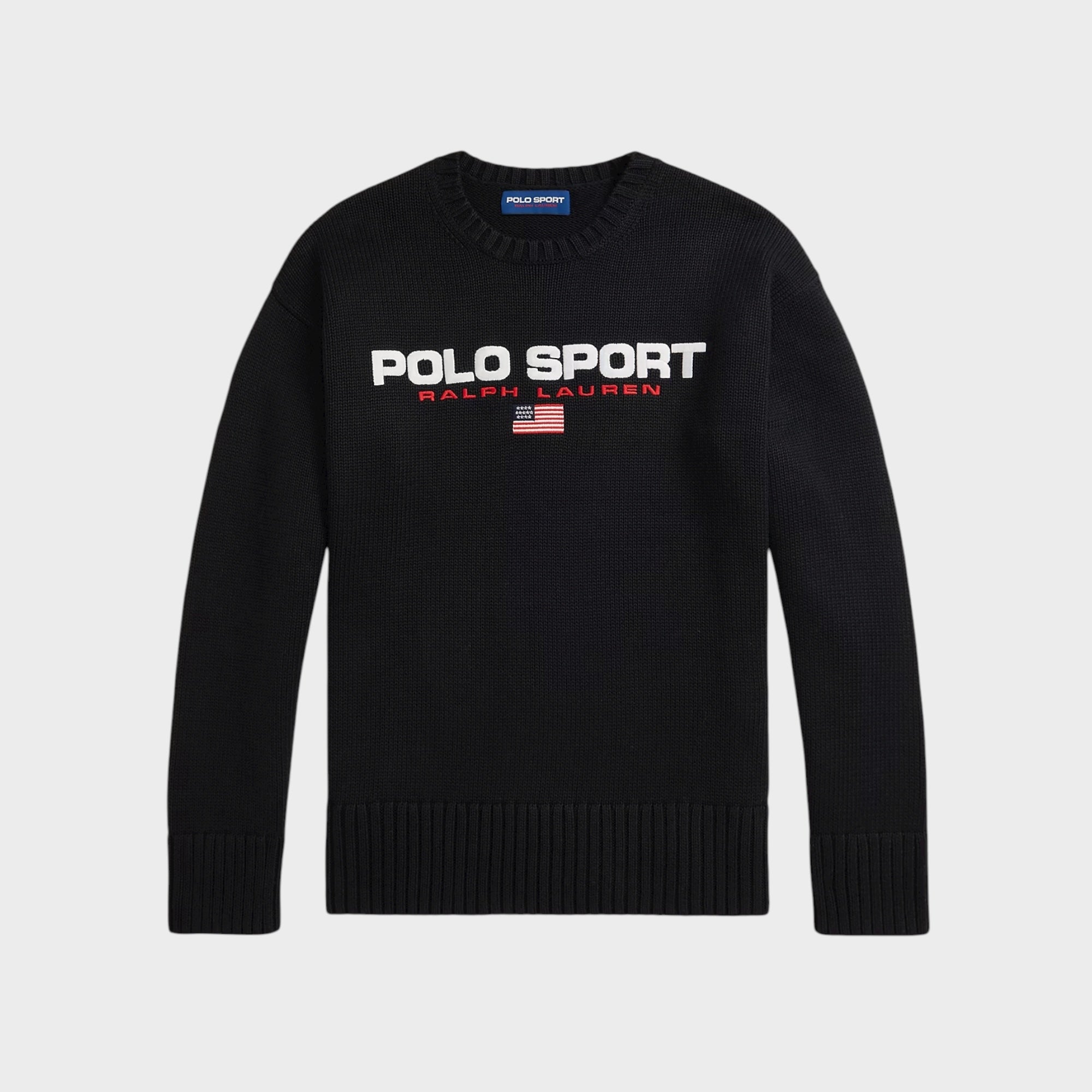 Ralph Lauren Big Fit Polo Sport Cotton Jumper I Sort