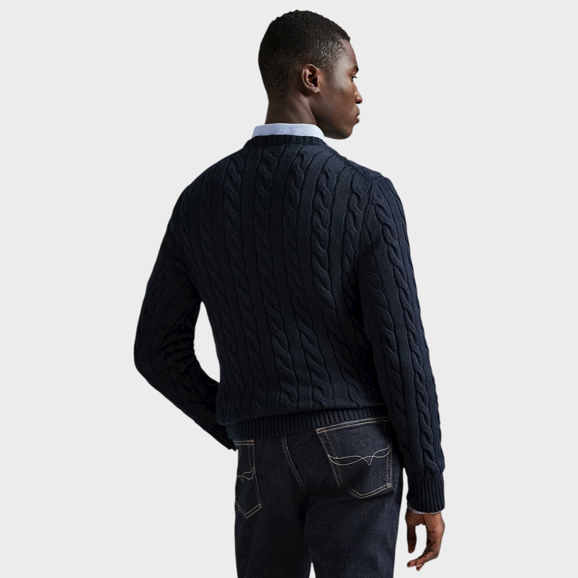 Ralph Lauren Cable-Knit Cotton Jumper I Navy