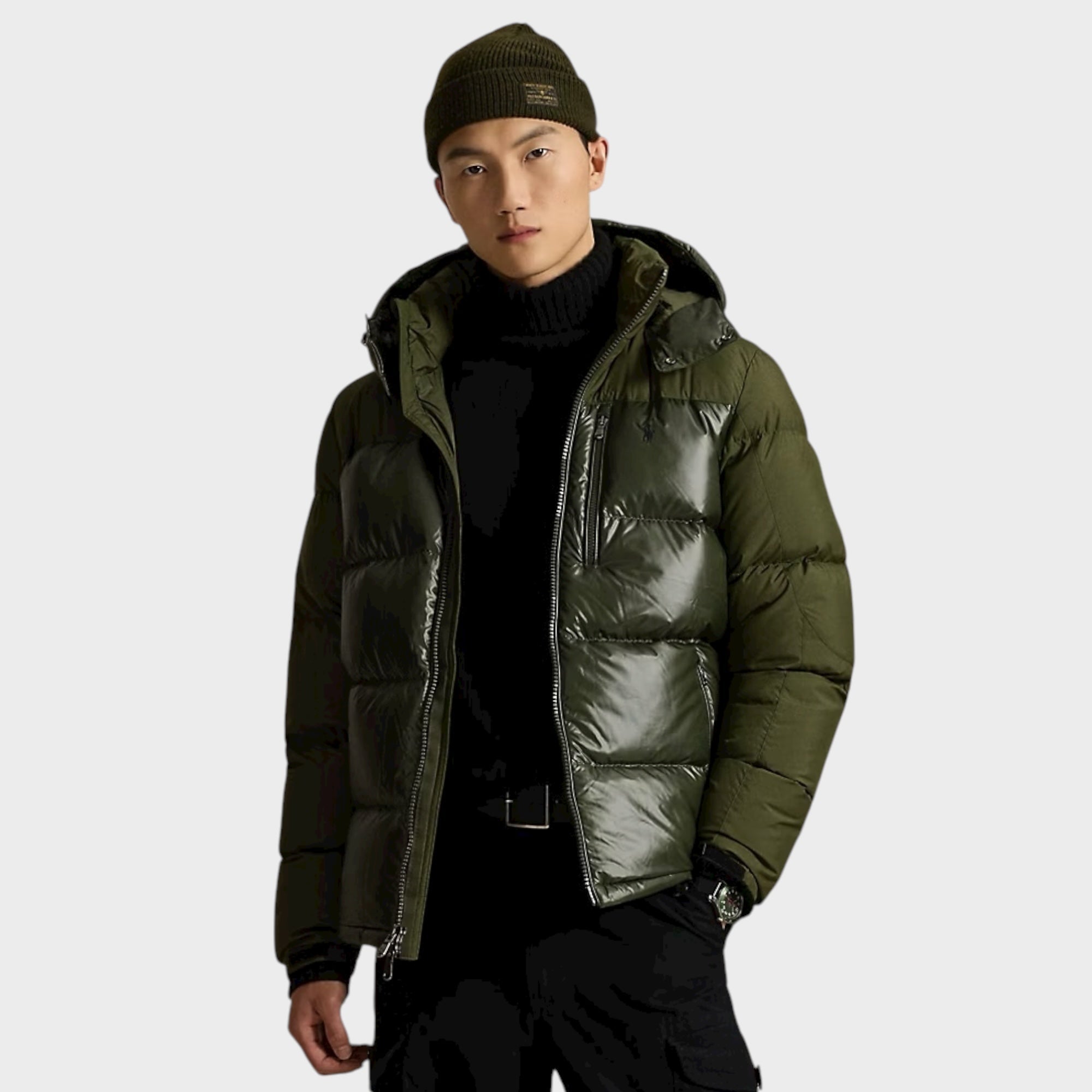 Ralph Lauren The Gorham Two-Tone Dun Jakke I Dark Olive