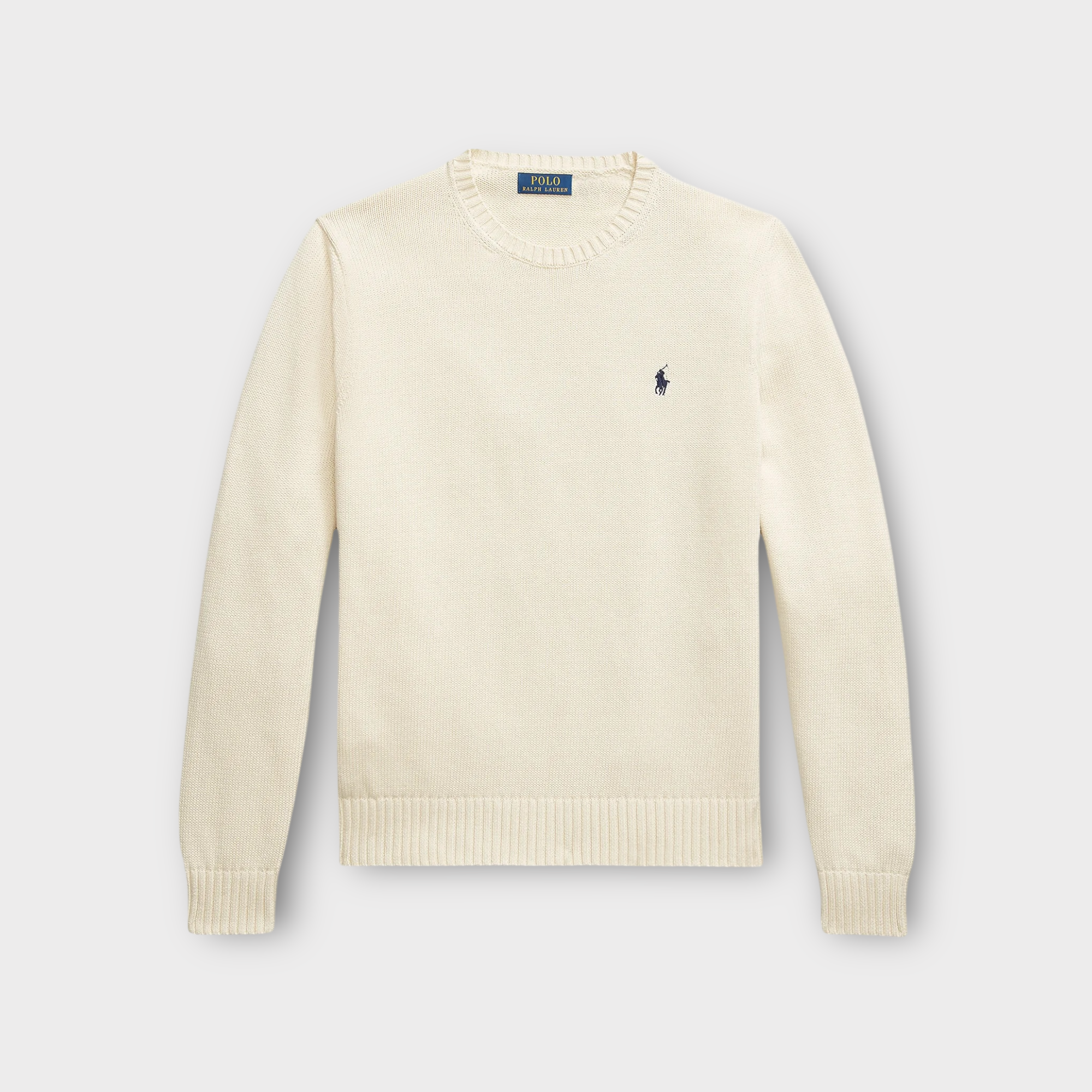Ralph Lauren Klassisk Crewneck I Cream White