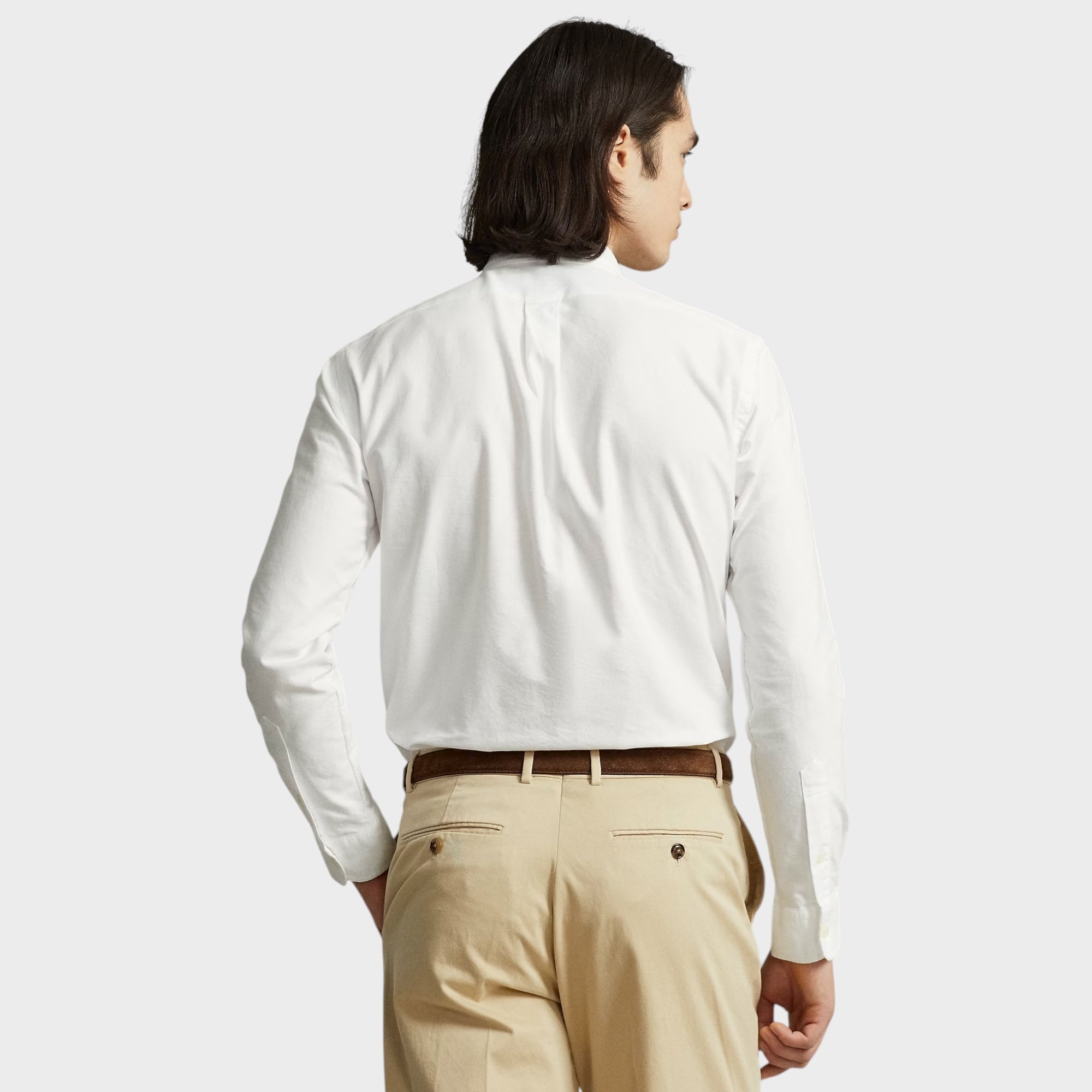 Ralph Lauren Custom Fit Oxford Skjorte I Hvid