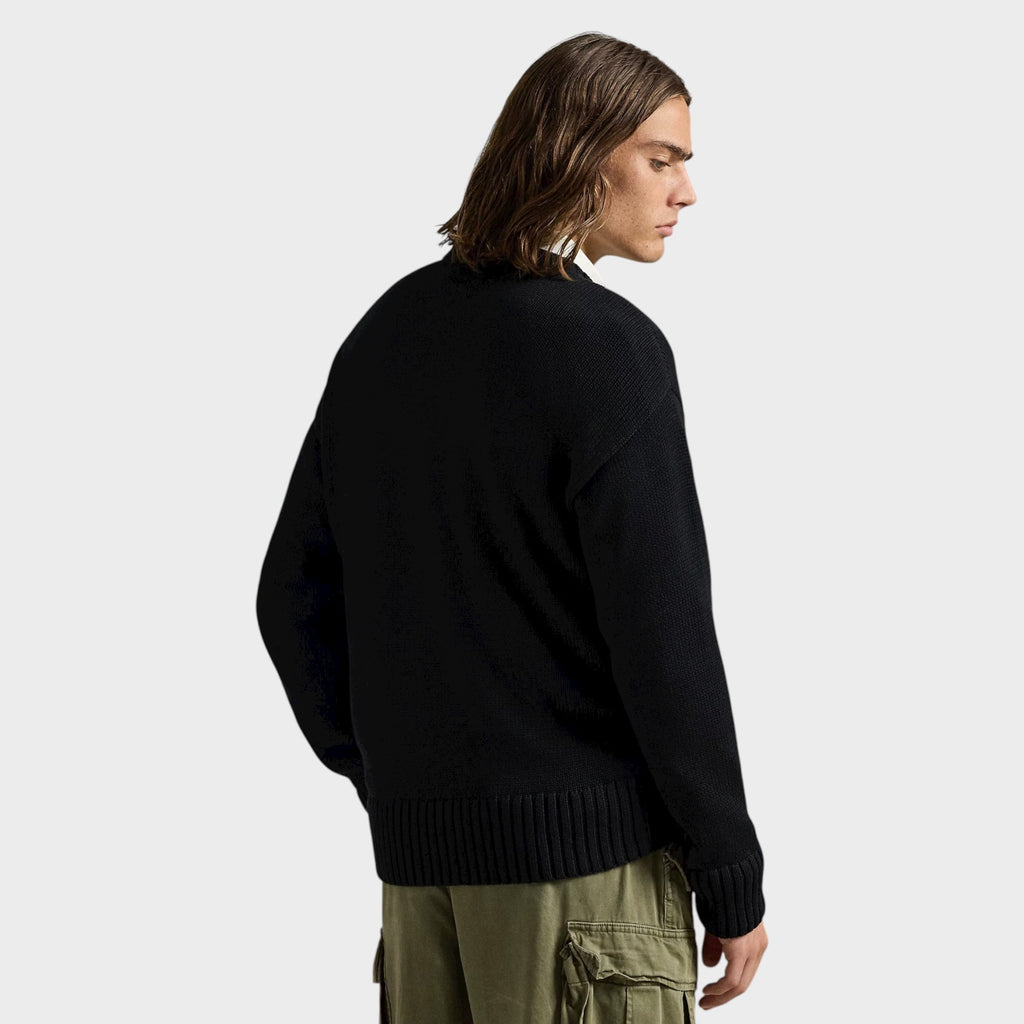 Ralph Lauren Big Fit Polo Sport Cotton Jumper I Sort