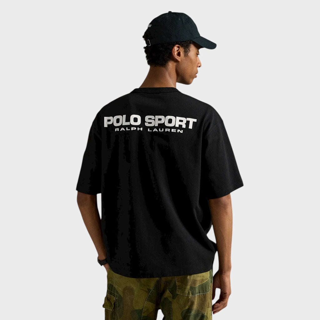 Ralph Lauren Relaxed Fit Polo Sport Jersey T-Shirt I Sort