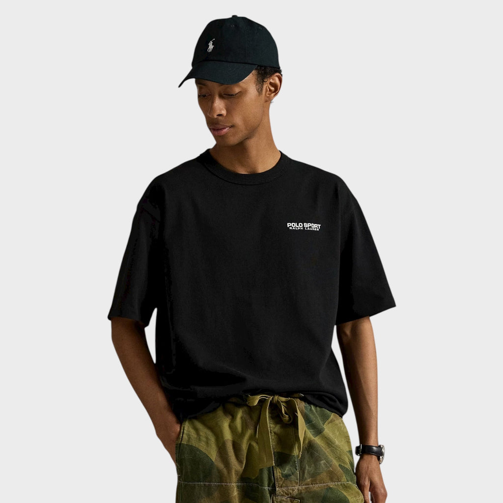 Ralph Lauren Relaxed Fit Polo Sport Jersey T-Shirt I Sort