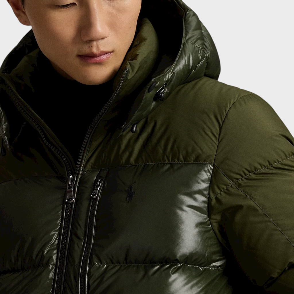 Ralph Lauren The Gorham Two-Tone Dun Jakke I Dark Olive