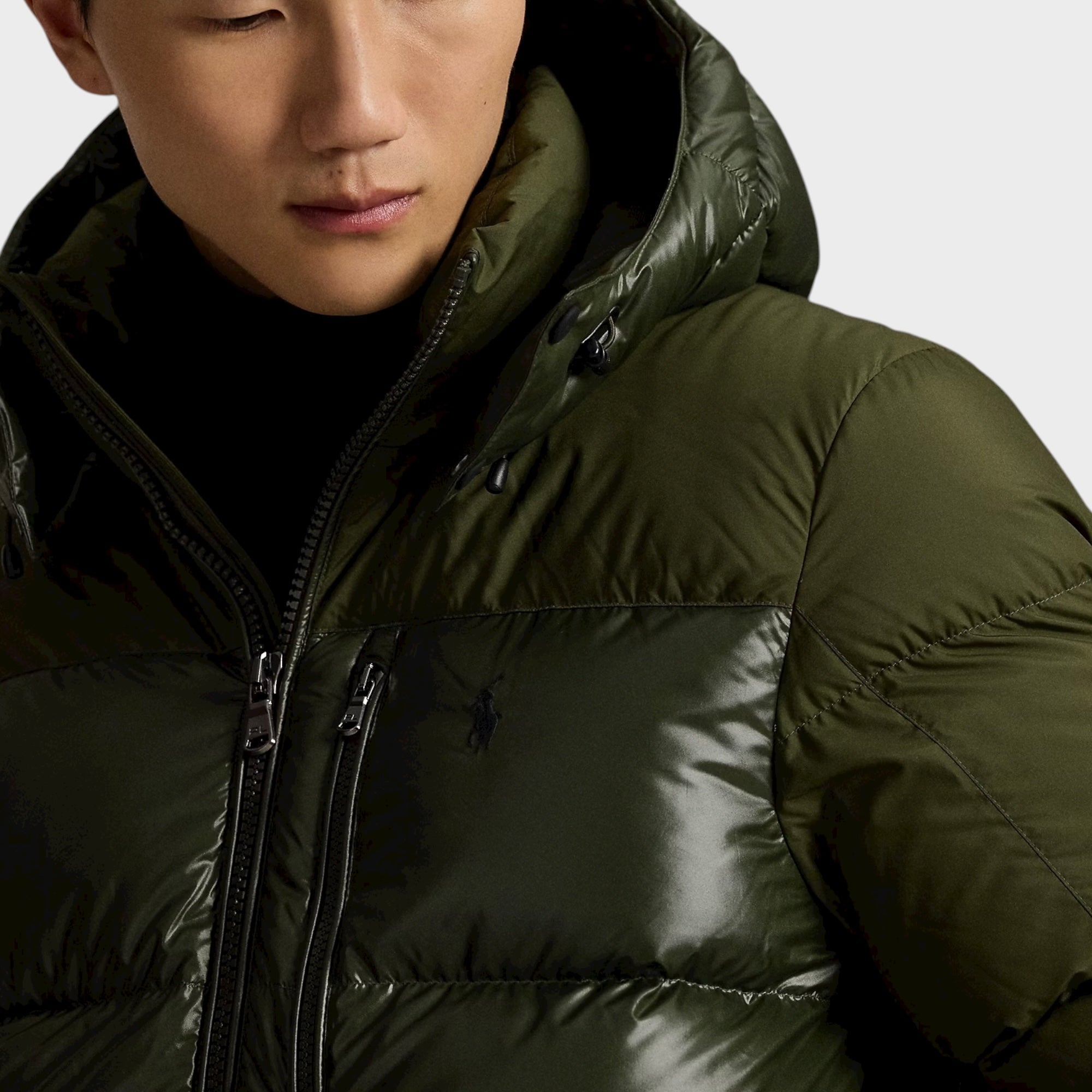 Ralph Lauren The Gorham Two-Tone Dun Jakke I Dark Olive