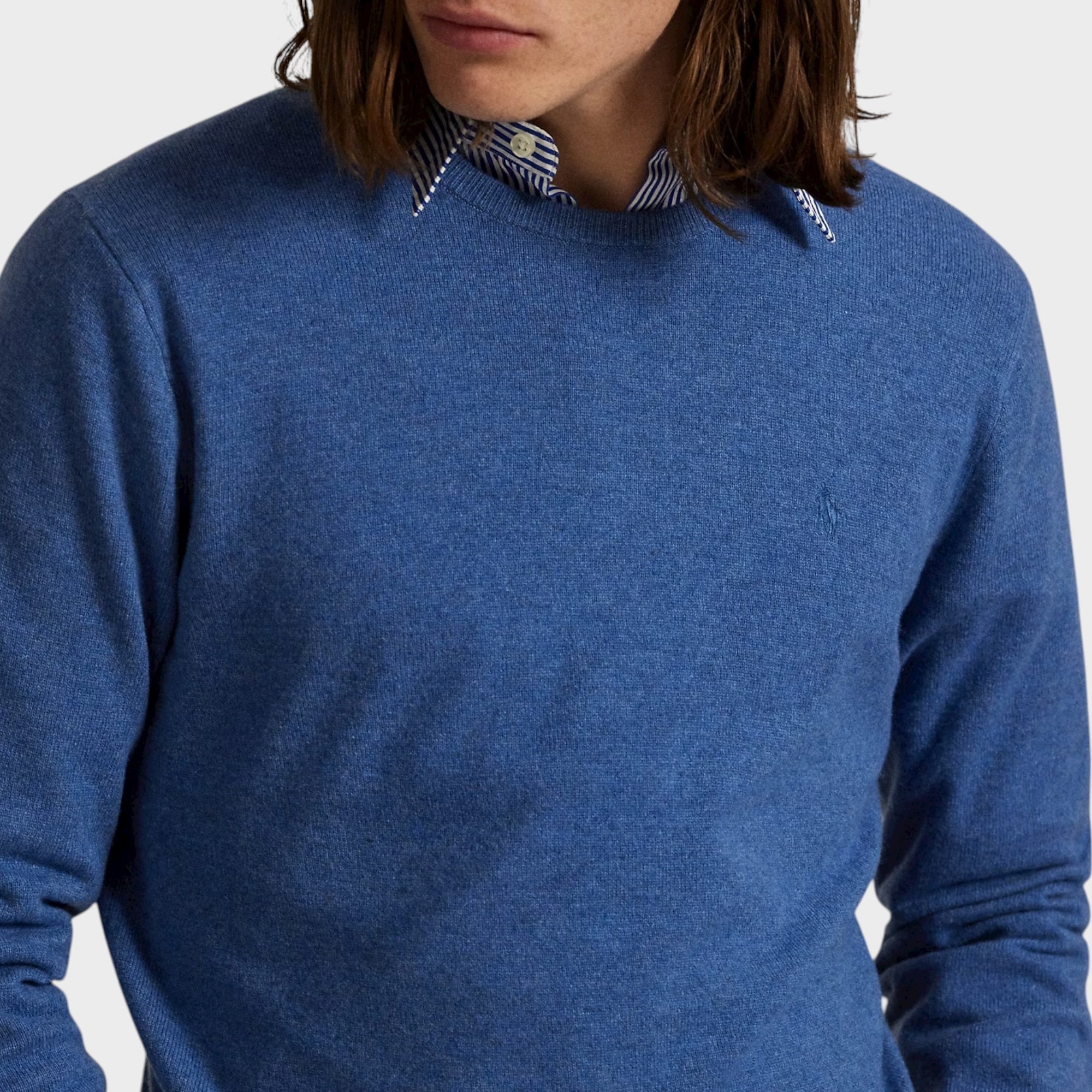 Ralph Lauren Wool Crewneck Jumper I Blå