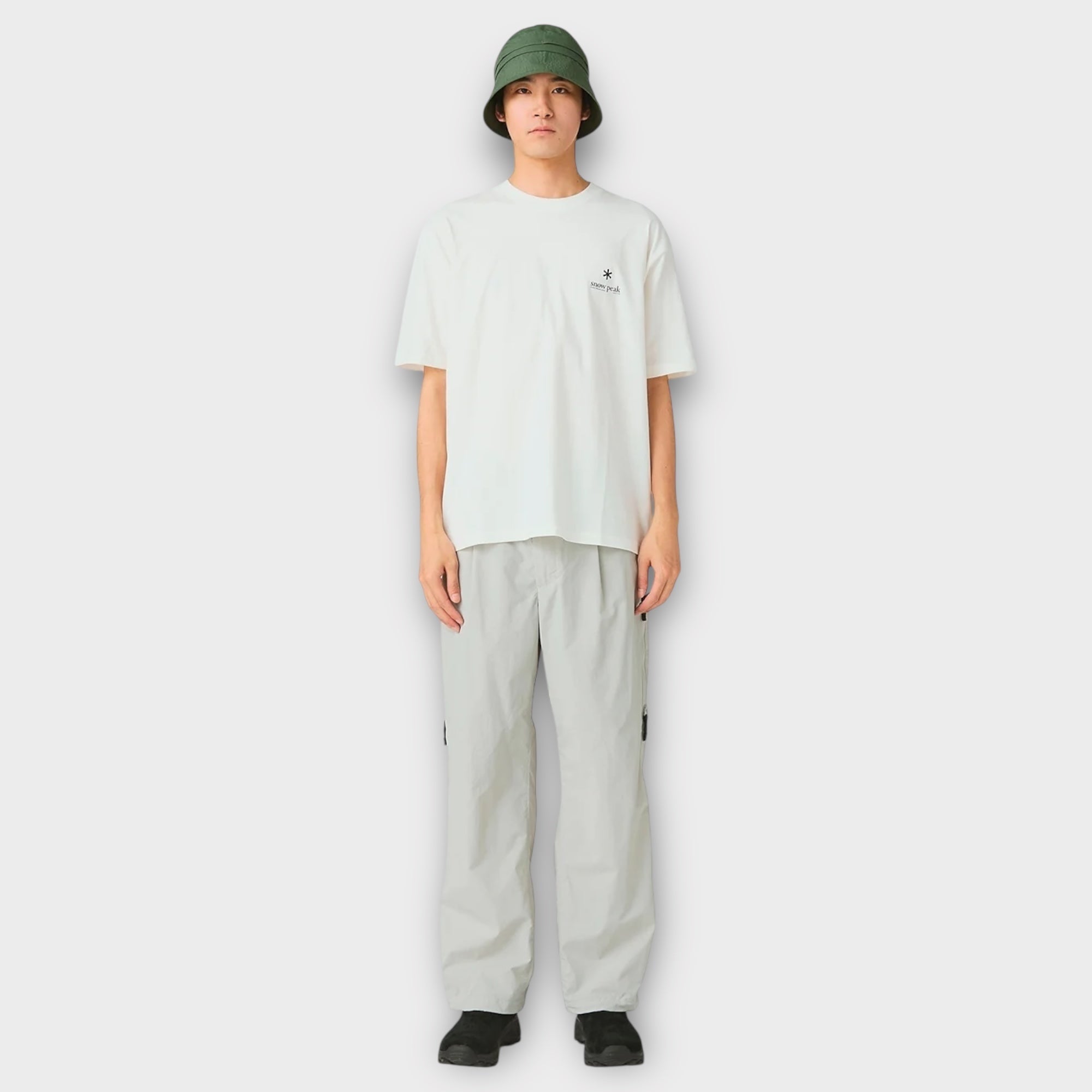 Snow Peak Cotton Relaxed Logo T-shirt I Hvid