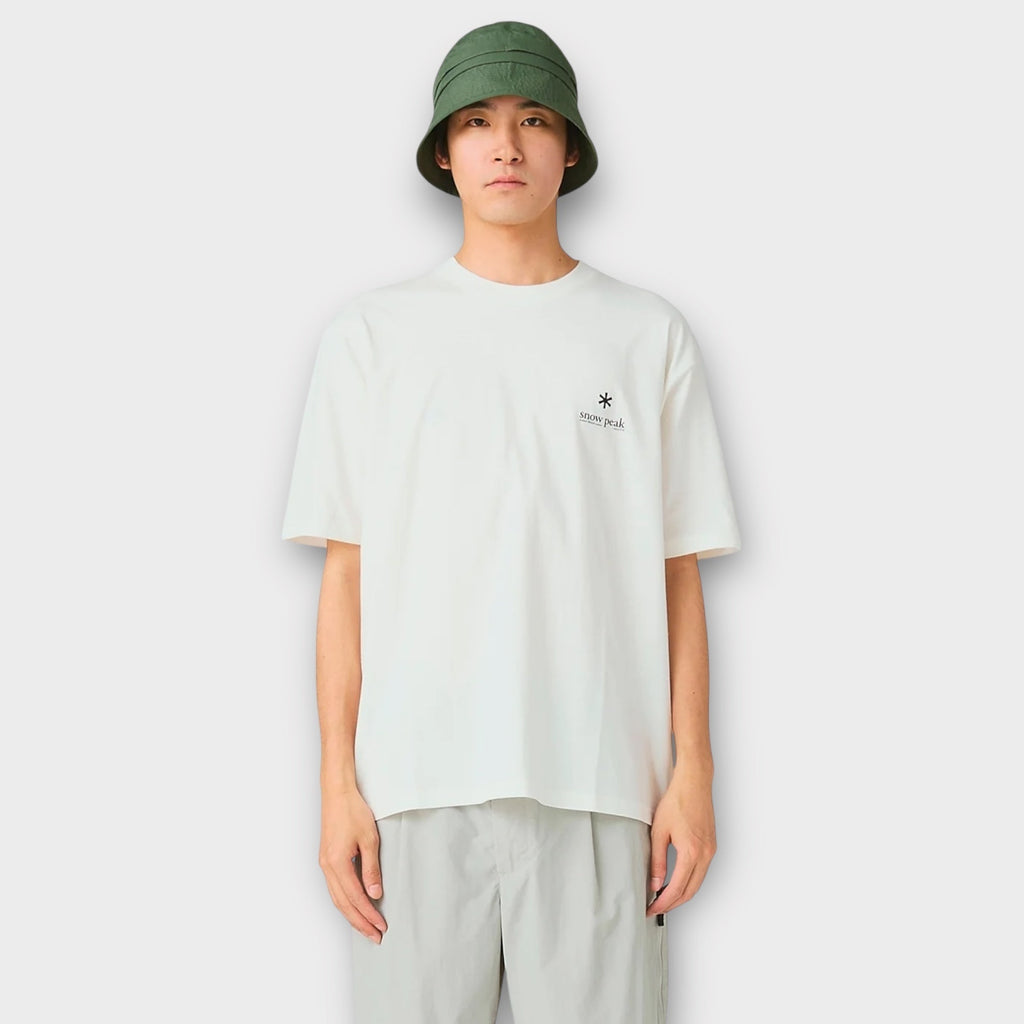 Snow Peak Cotton Relaxed Logo T-shirt I Hvid