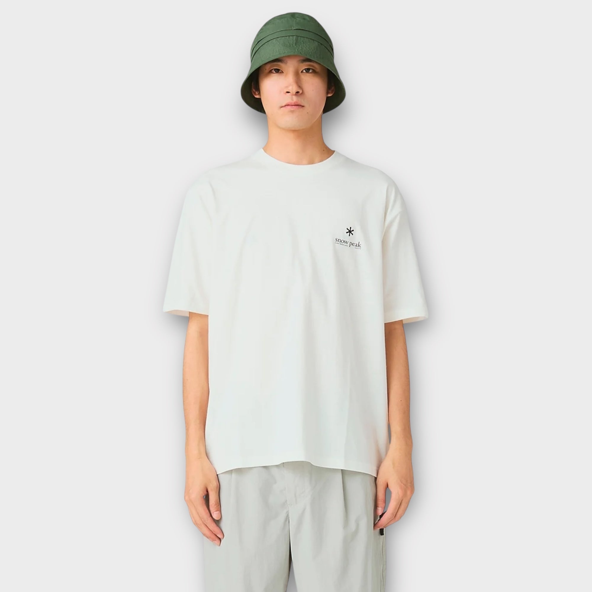 Snow Peak Cotton Relaxed Logo T-shirt I Hvid