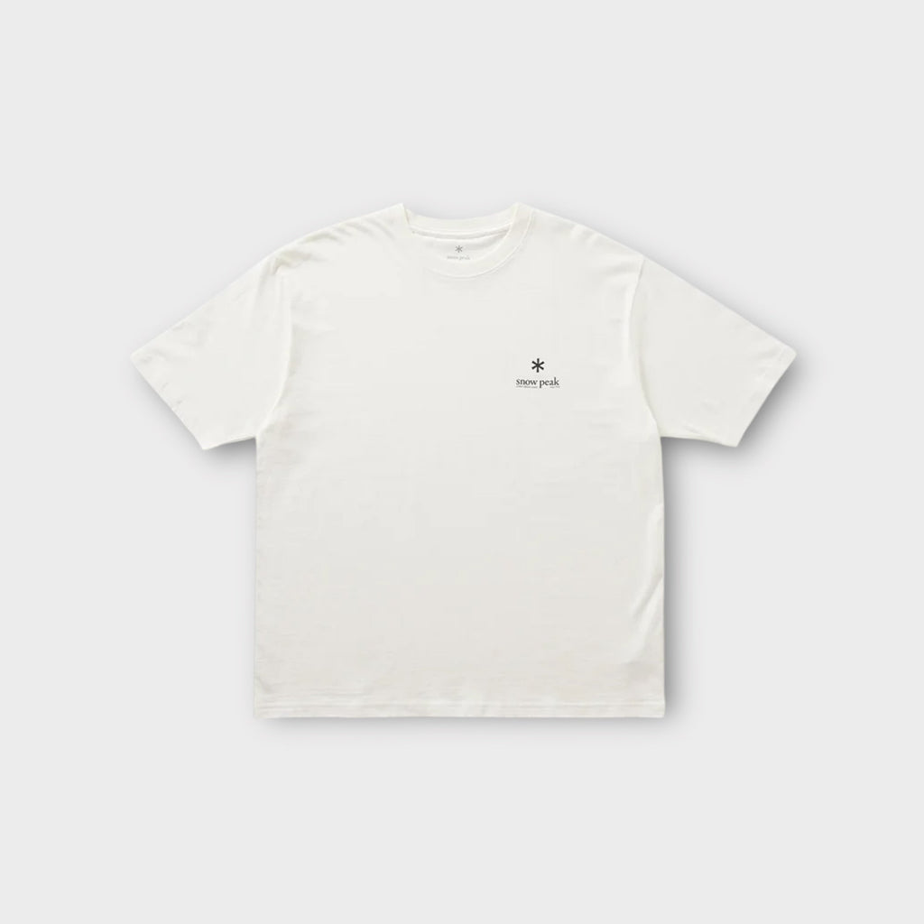 Snow Peak Cotton Relaxed Logo T-shirt I Hvid