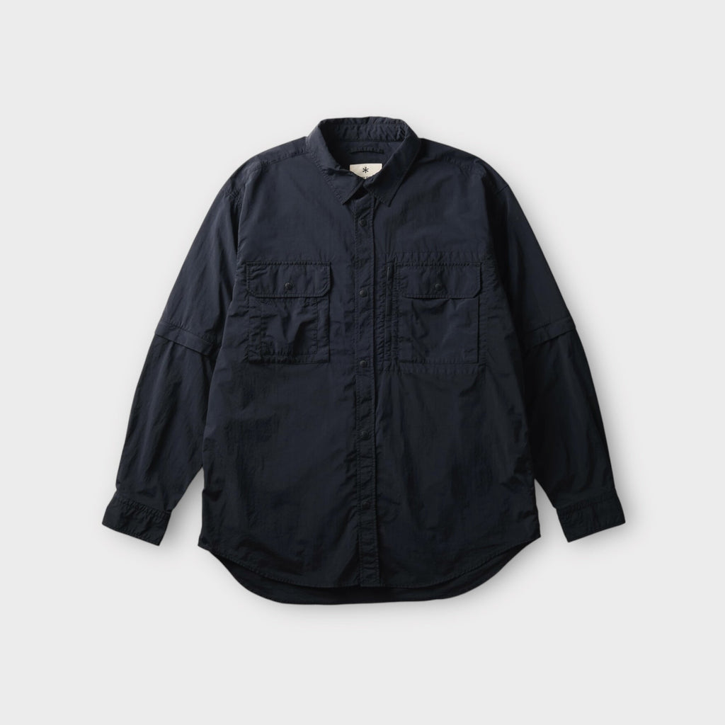 Snow Peak Garment Dyed Convertible Shirt I Sort