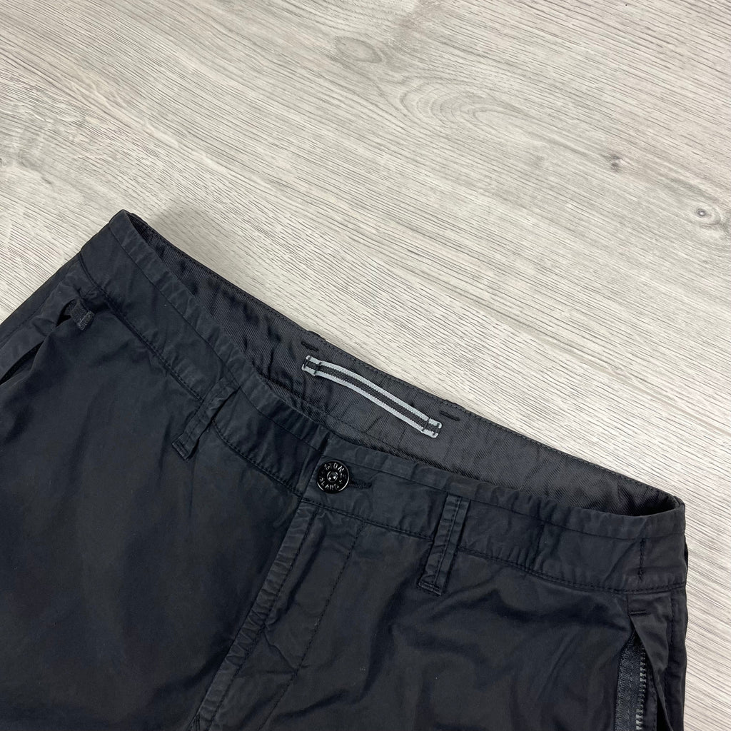 Stone Island Cargo Shorts - Black -Usfansport